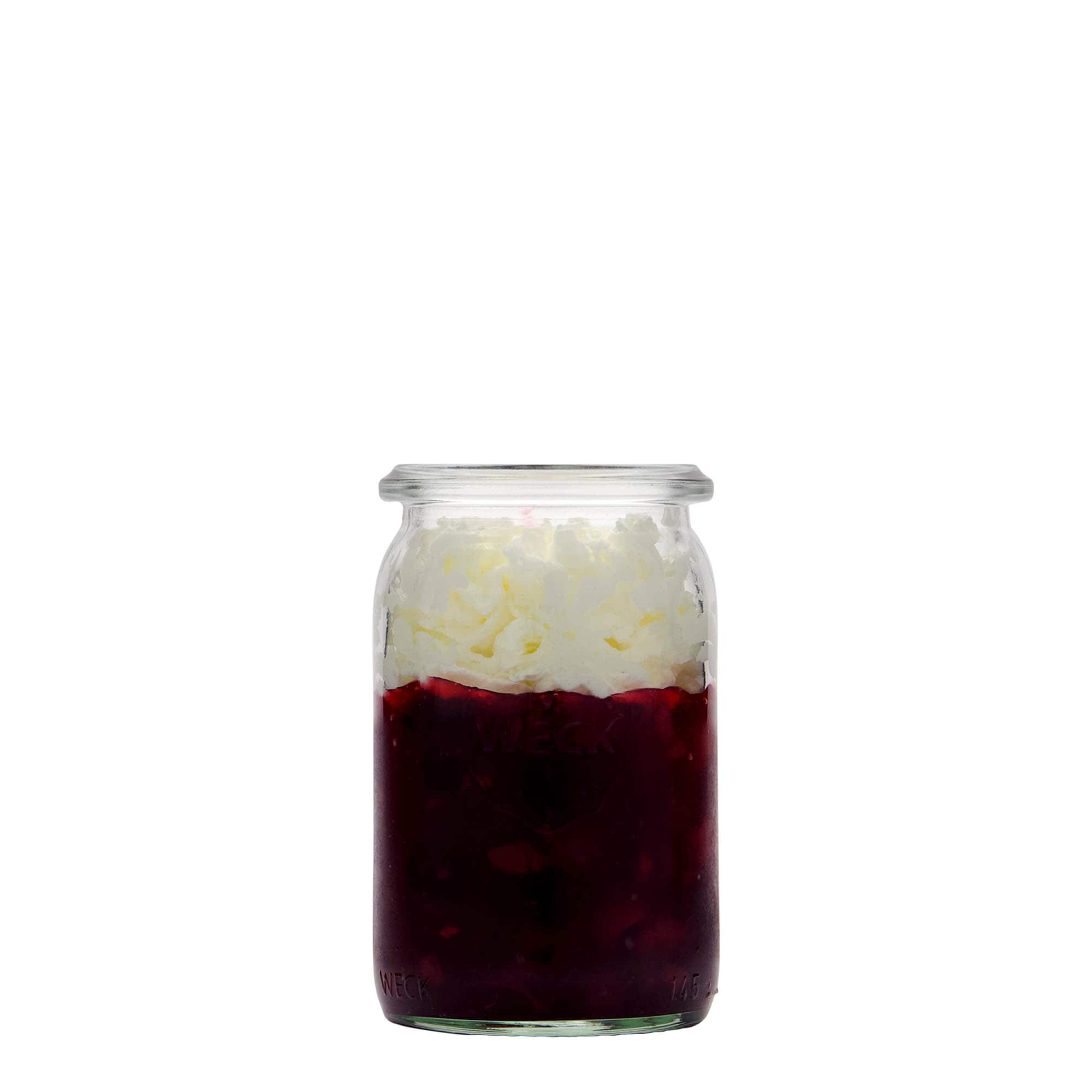 145 ml verre cylindrique WECK, ouverture : bord rond