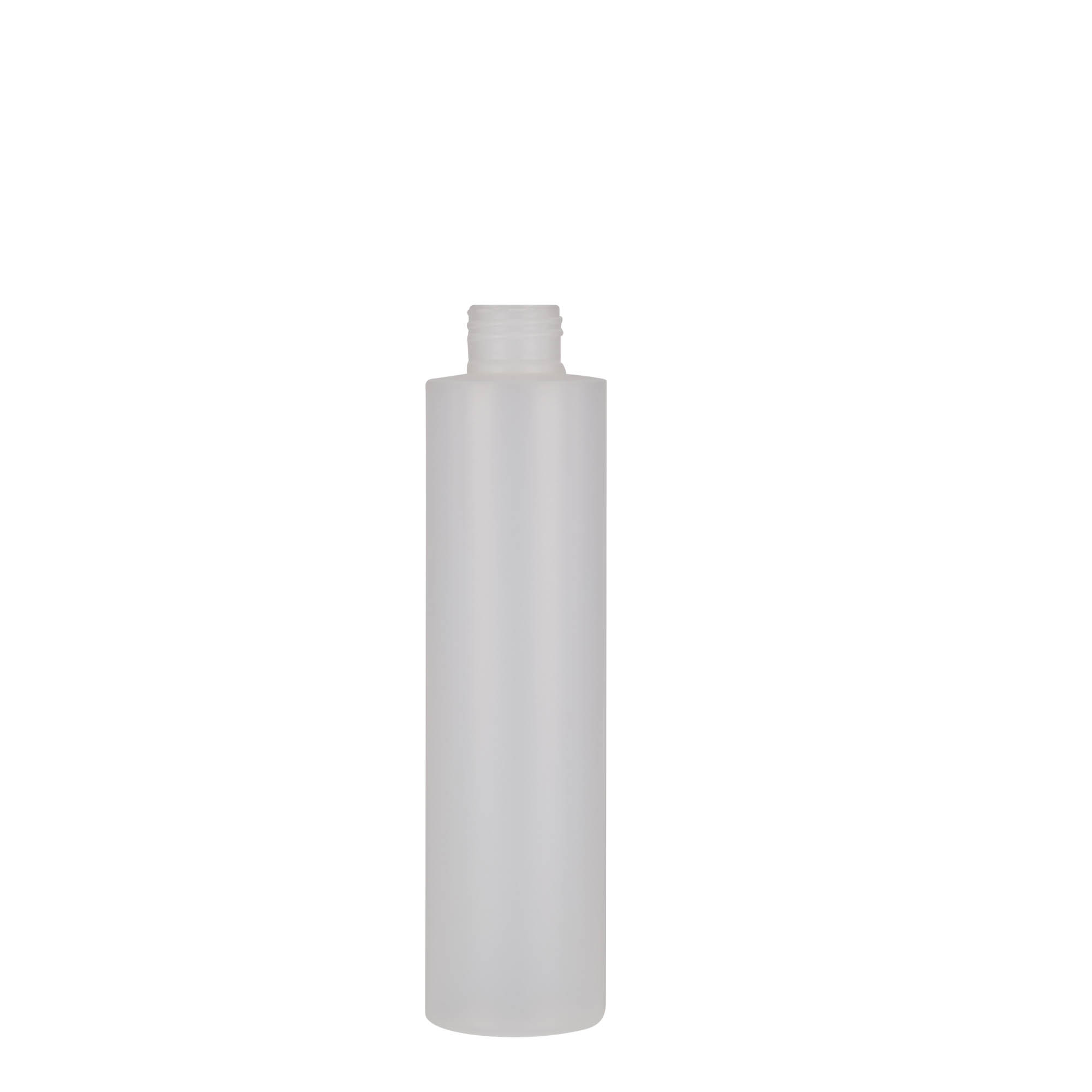 Flacon en plastique 200 ml 'Pipe', HDPE, naturel, ouverture : 24/410 Flacon en plastique 200 ml 'Pipe', HDPE, naturel, ouverture : 24/410