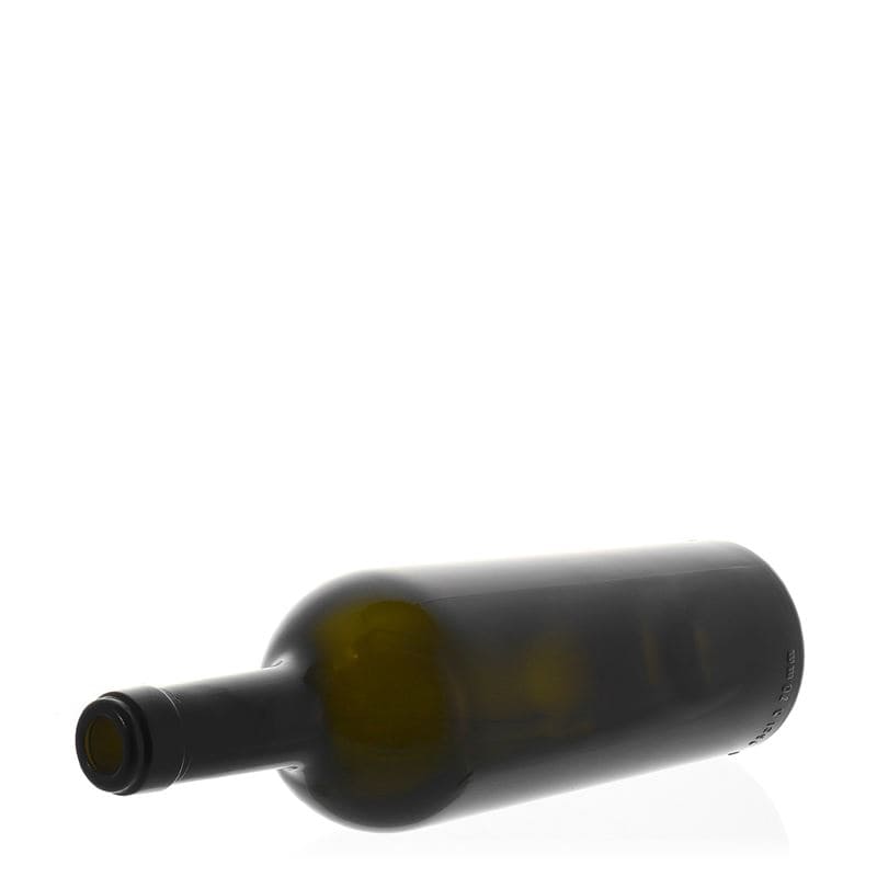 Bouteille de vin 750 ml 'Imperiale', vert antique, ouverture : bouchon en liège
