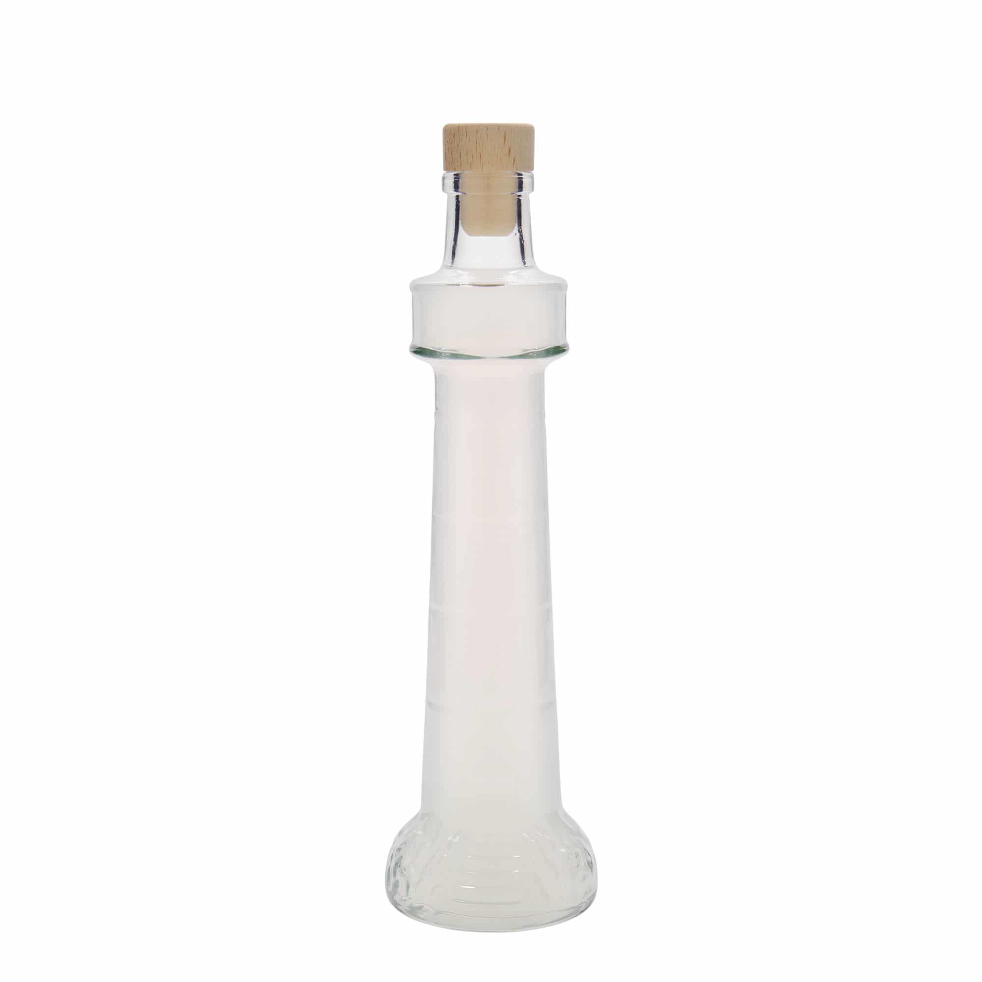 Flacon en verre 200 ml « Leuchtturm », ouverture : liège