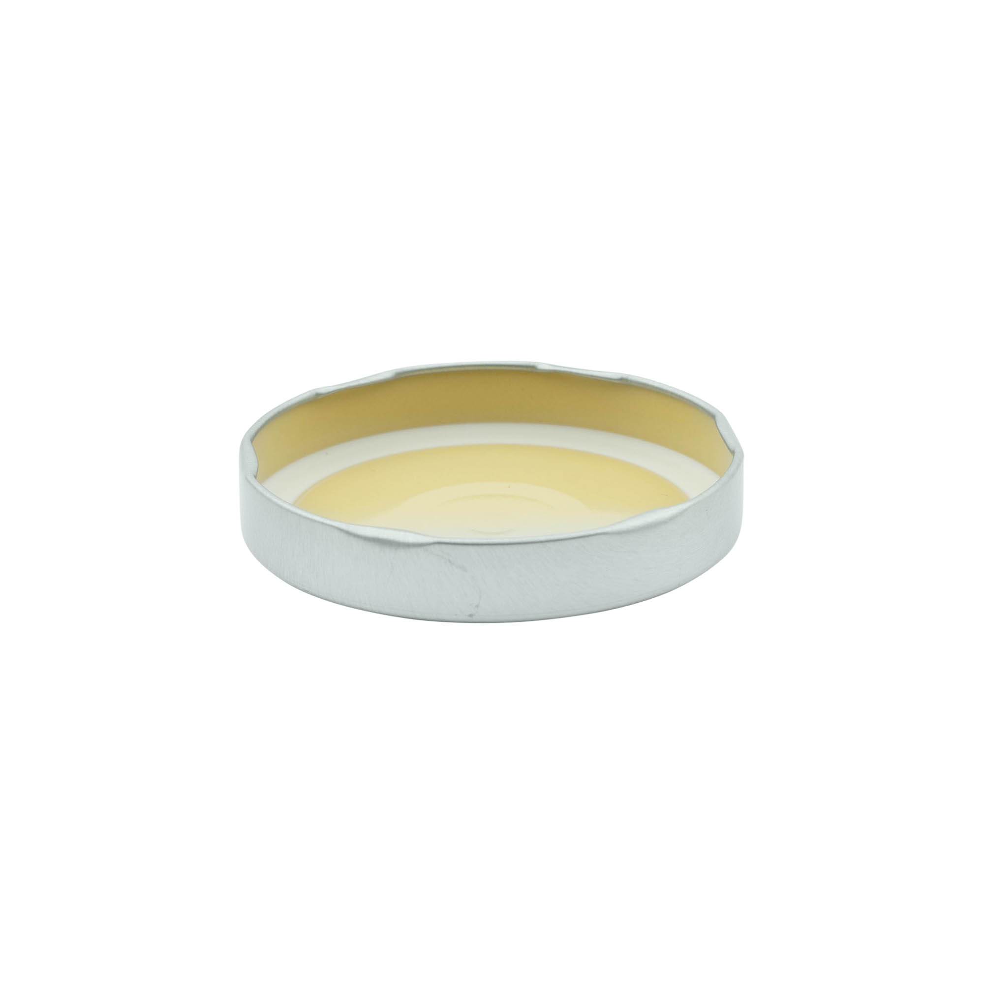 Bouchon à visser Deep-Twist-Off, tôle blanche, argenté, pour ouverture : Deep-TO 82