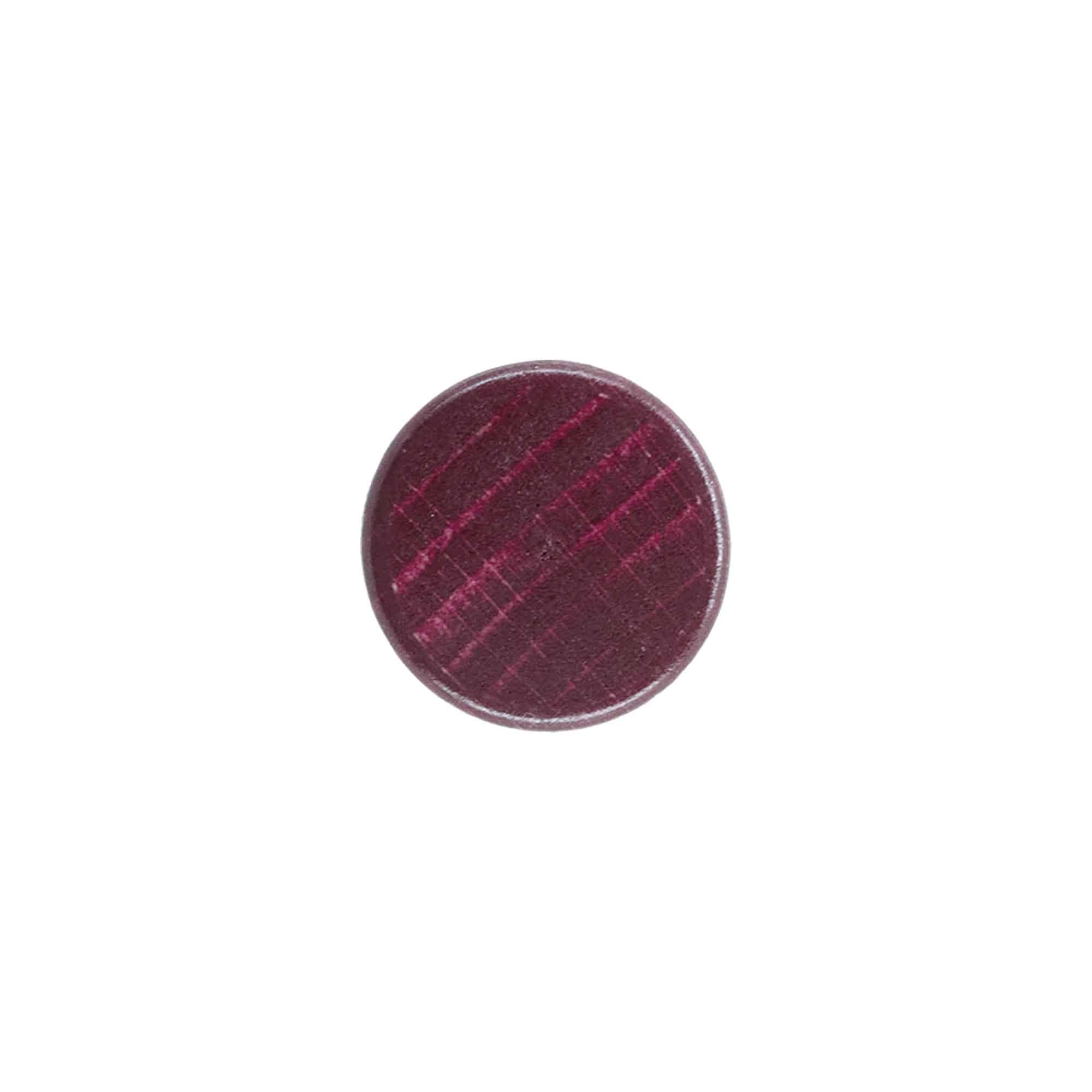 Bouchon à poignée 19 mm, bois/plastique, rouge bordeaux, pour bouchage: bouchon