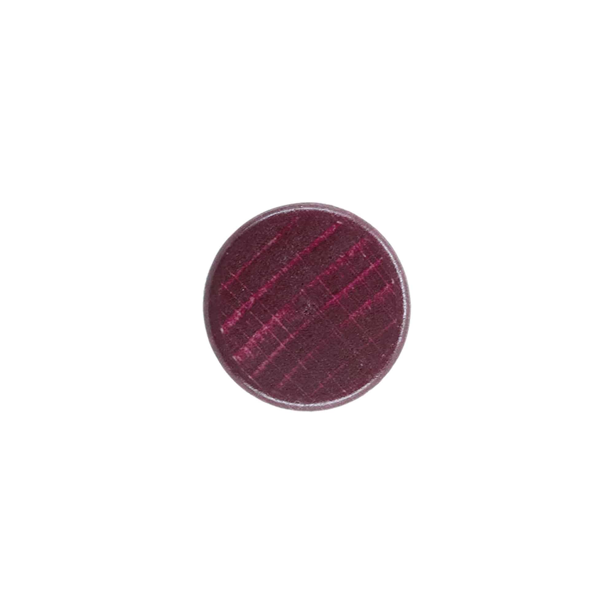 Bouchon à poignée 19 mm, bois/plastique, bordeaux, pour embouchure : liège Bouchon à poignée 19 mm, bois/plastique, bordeaux, pour embouchure : liège