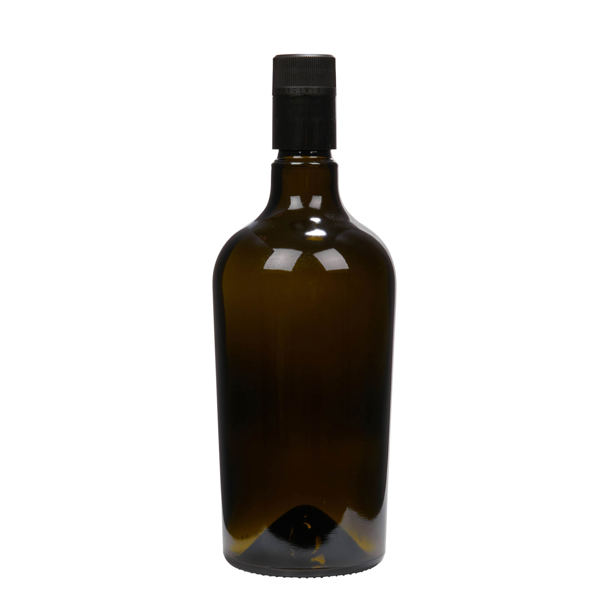 Flacon de vinaigre/huile 750 ml 'Oleum', verre, vert antique, ouverture : DOP