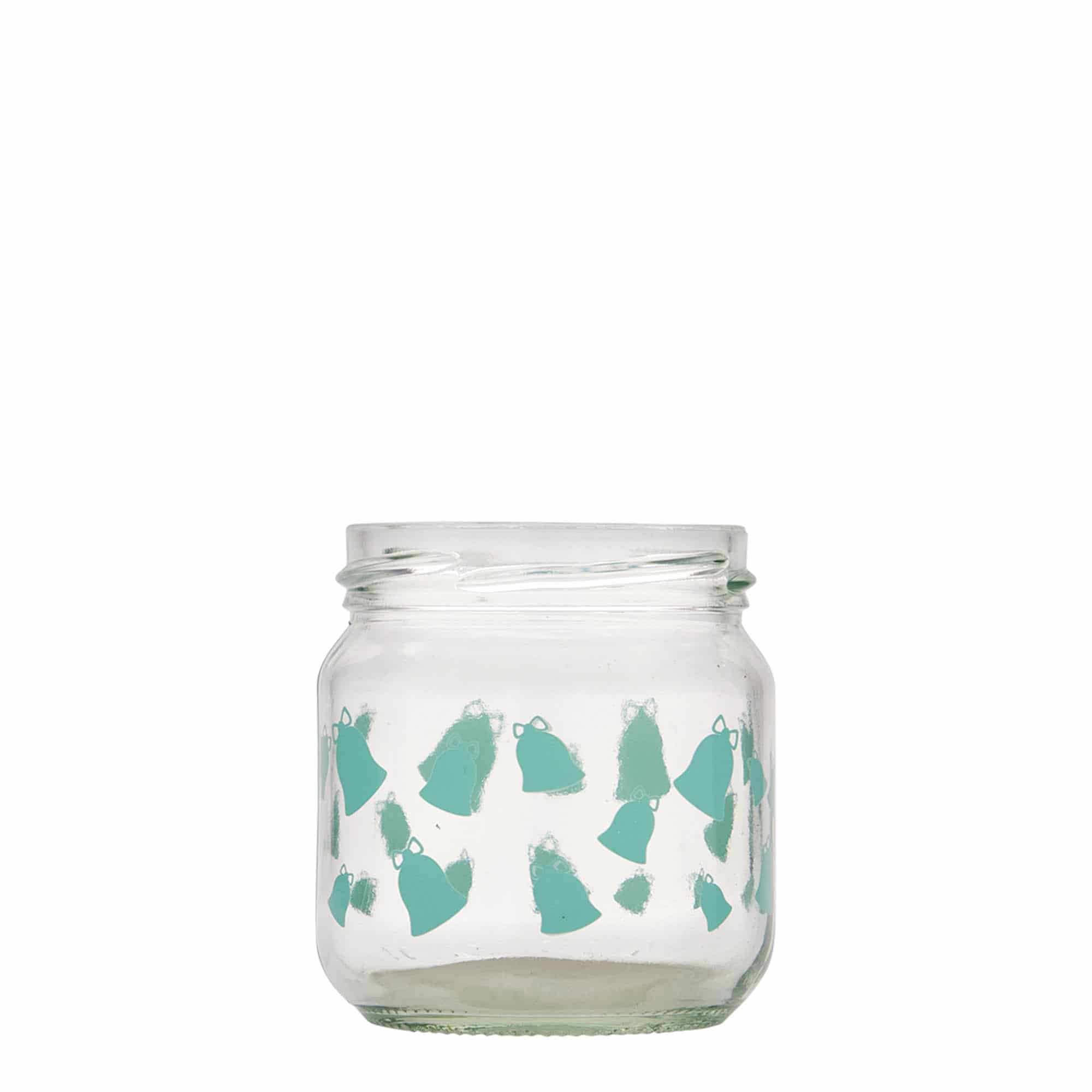 Bocal cylindrique 212 ml, motif : clochette, bouchage: Twist-Off (TO 66) Bocal cylindrique 212 ml, motif : clochette, bouchage: Twist-Off (TO 66)