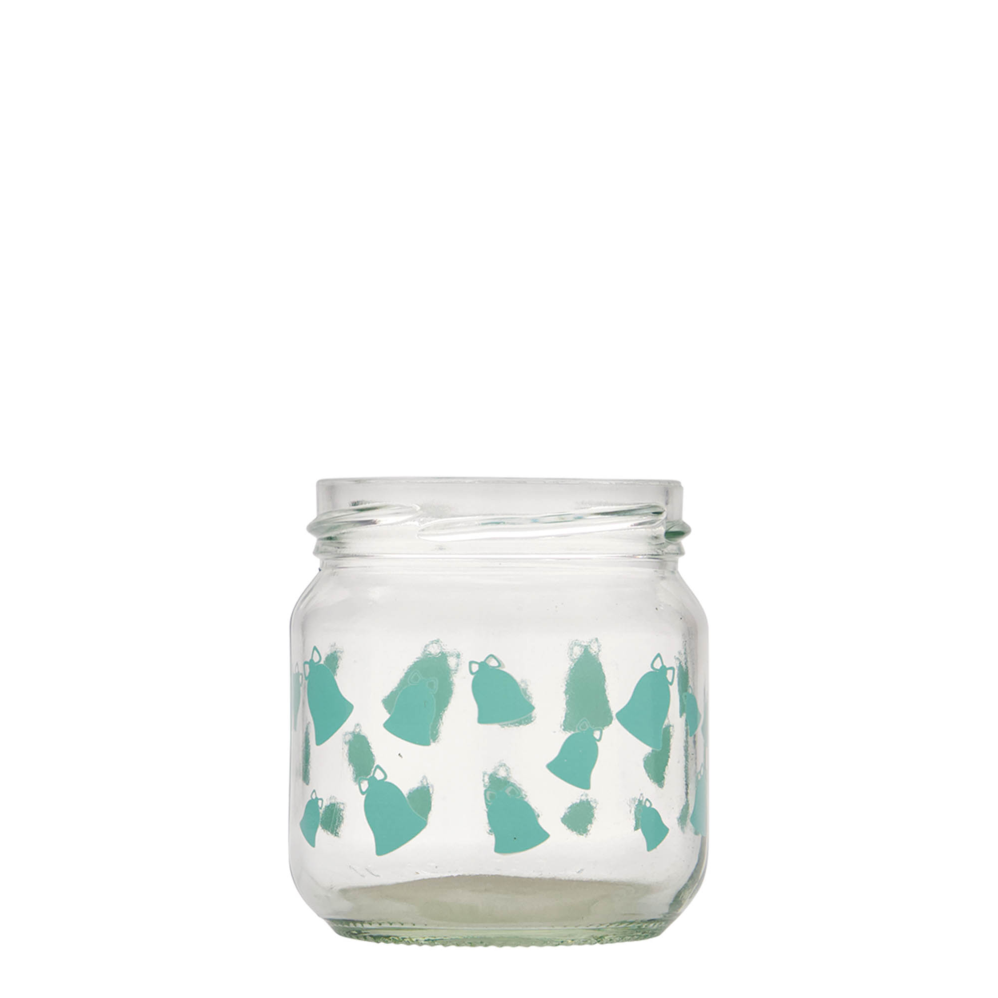 212 ml verre rond, motif : cloche, clochette, ouverture : Twist-Off (TO 66) 212 ml verre rond, motif : cloche, clochette, ouverture : Twist-Off (TO 66)