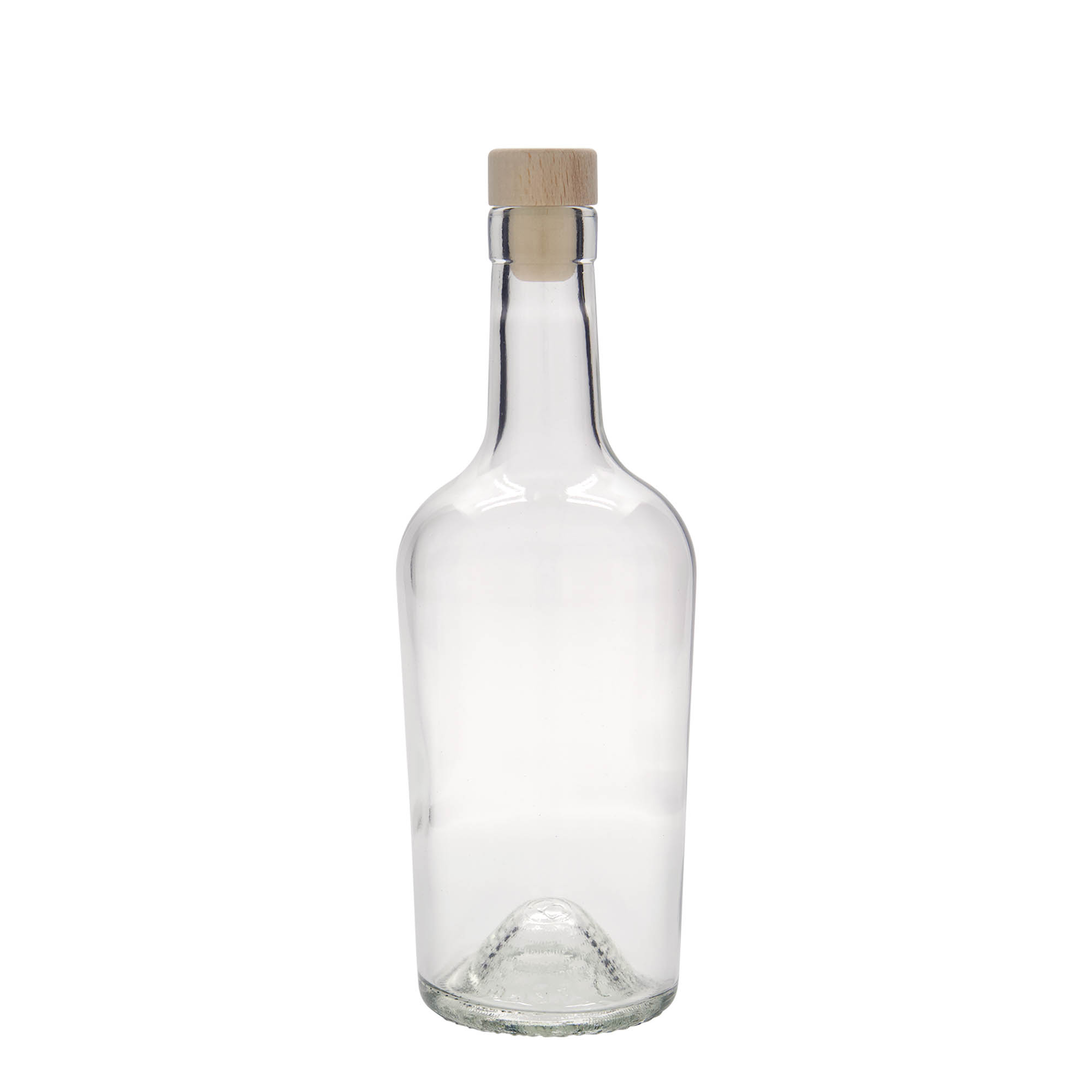 Bouteille en verre 500 ml 'Margarethe', ouverture : bouchon en liège Bouteille en verre 500 ml 'Margarethe', ouverture : bouchon en liège