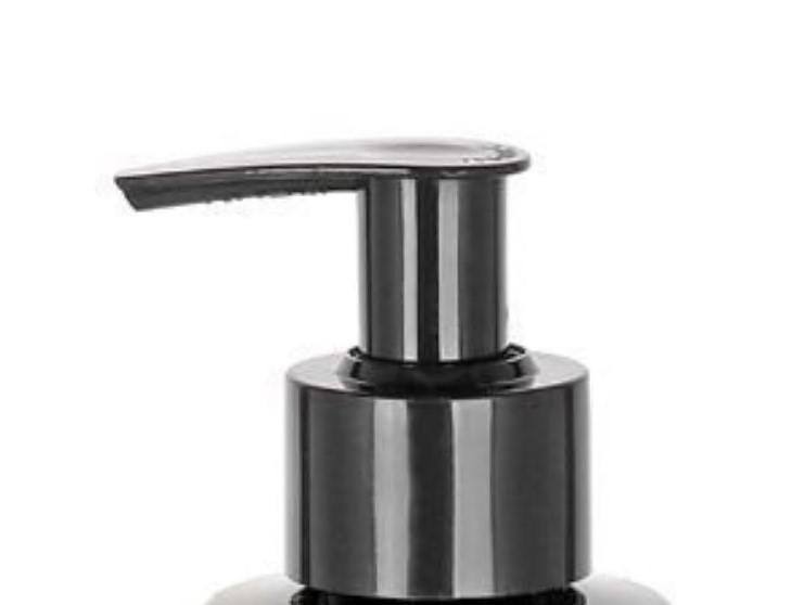 Bouchon à vis avec pompe distributrice, plastique PP, noir, pour ouverture : 24/410 Bouchon à vis avec pompe distributrice, plastique PP, noir, pour ouverture : 24/410