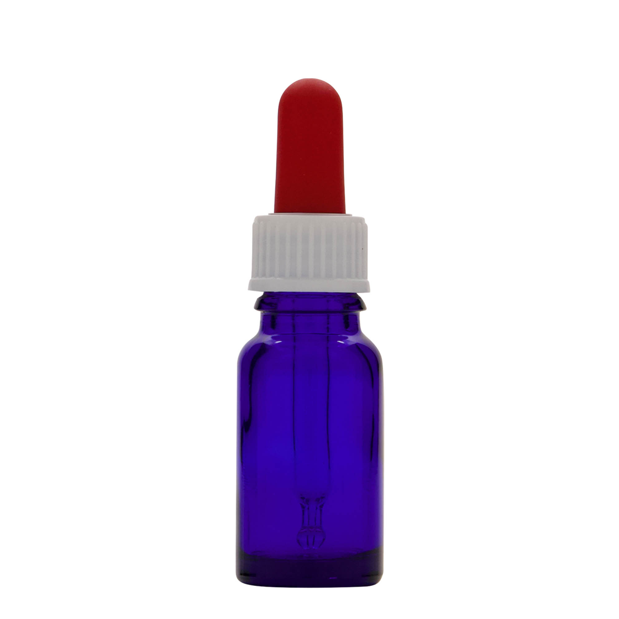 Flacon compte-gouttes 10 ml Médical, verre, bleu royal-rouge, embouchure : DIN 18 Flacon compte-gouttes 10 ml Médical, verre, bleu royal-rouge, embouchure : DIN 18