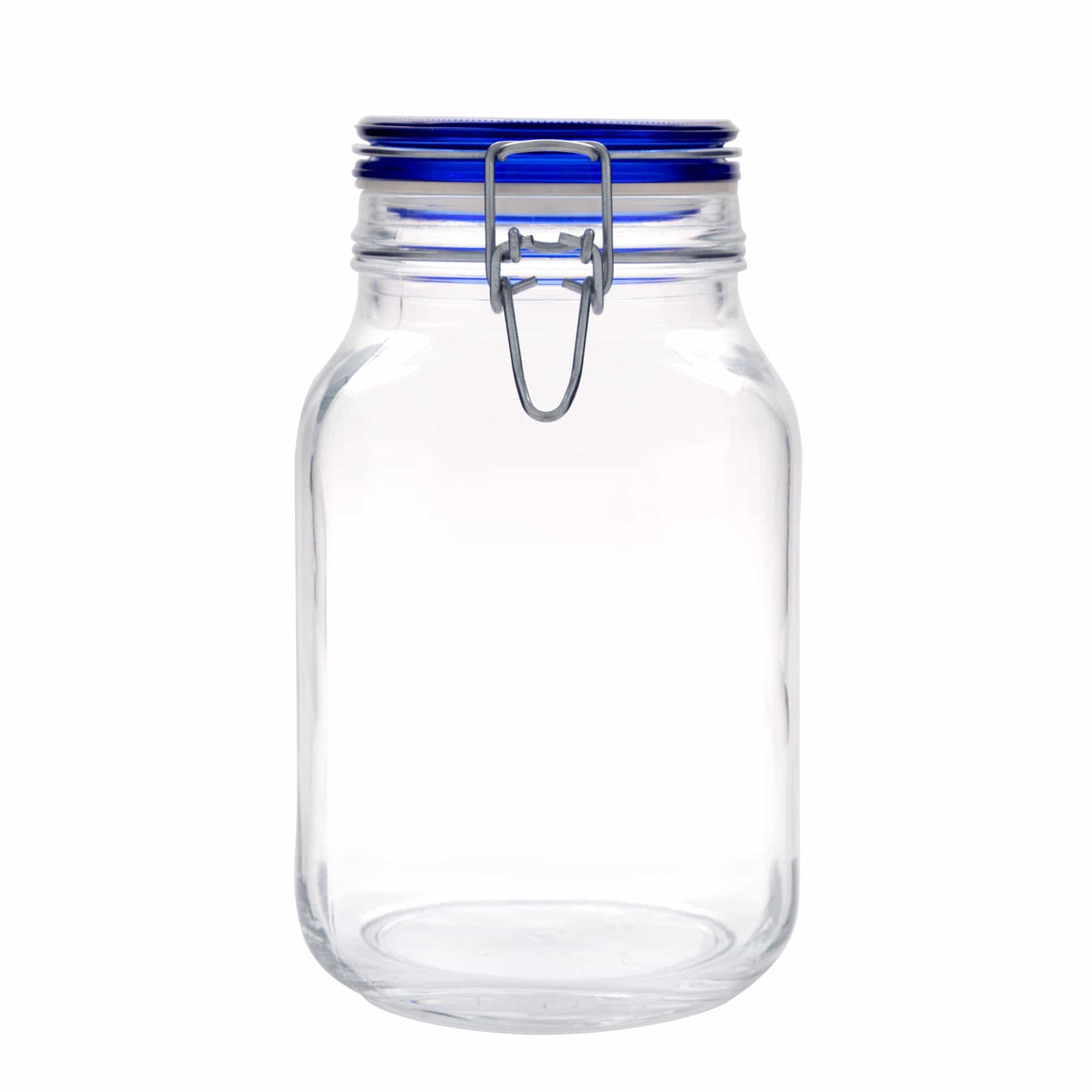 Bocal à fermeture mécanique 2 000 ml 'Fido' Blue Top, carré, bouchage: bouchon mécanique Bocal à fermeture mécanique 2 000 ml 'Fido' Blue Top, carré, bouchage: bouchon mécanique