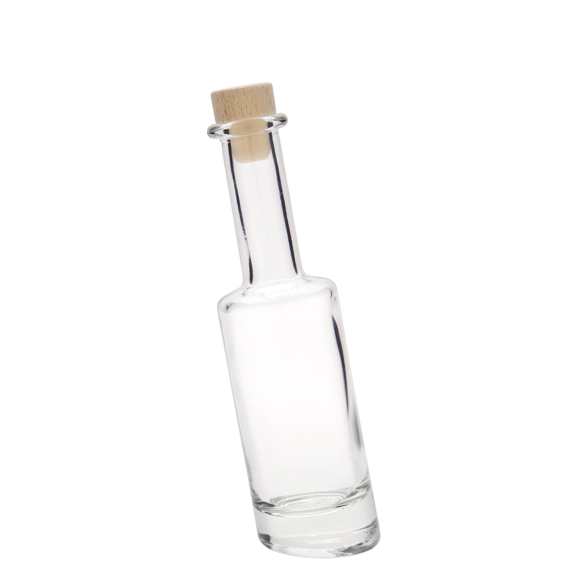 Flacon en verre 200 ml « Bounty », ouverture : bouchon en liège