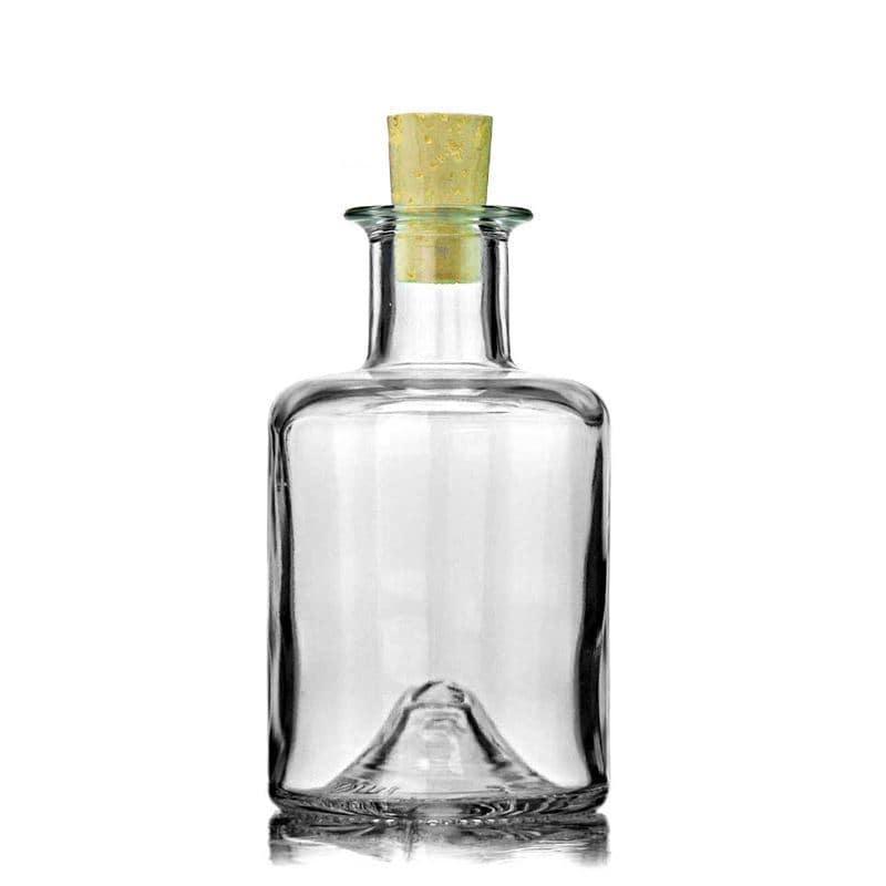 Bouteille en verre apothicaire 200 ml, col : liège