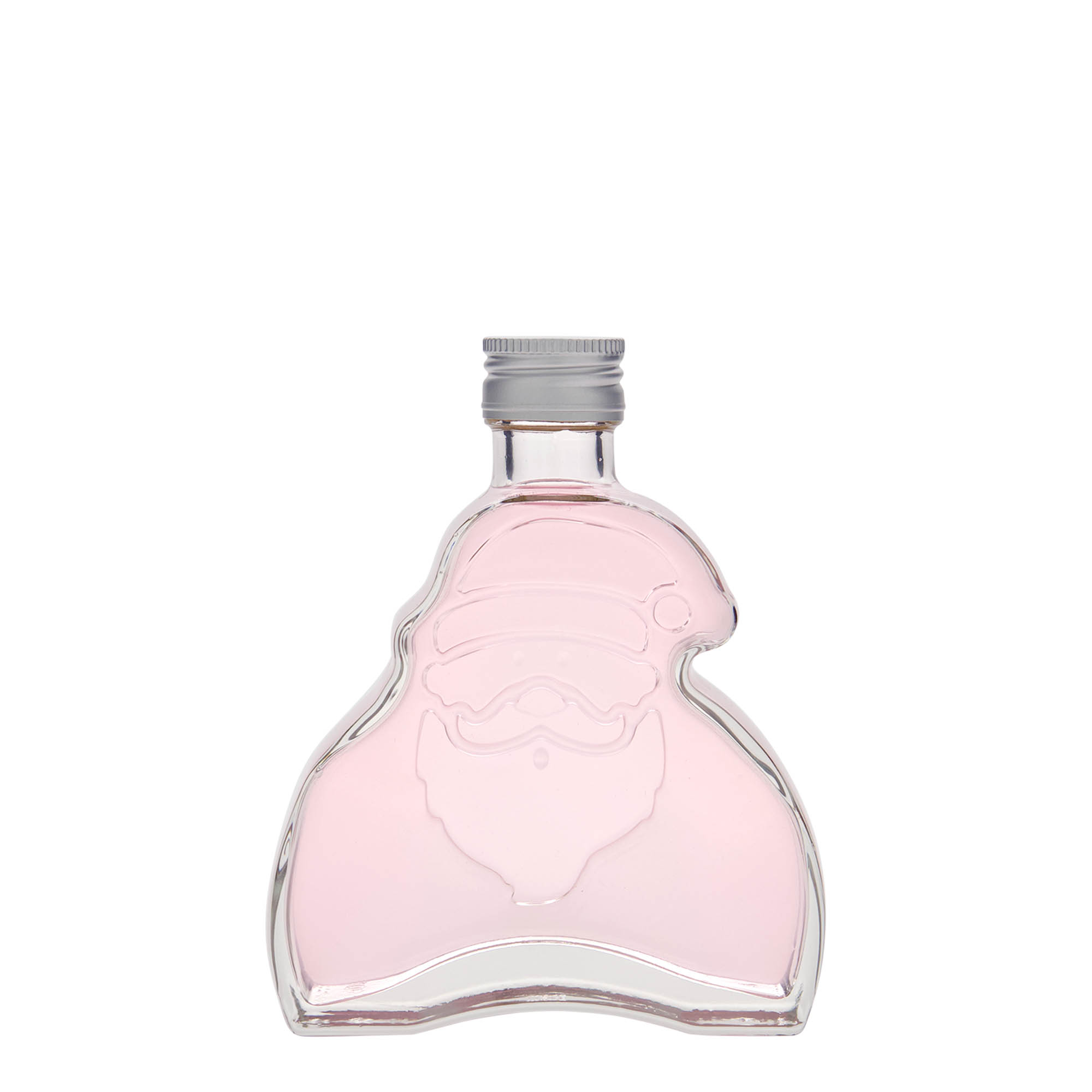 Bouteille en verre 200 ml « Père Noël », ouverture : PP 28 Bouteille en verre 200 ml « Père Noël », ouverture : PP 28