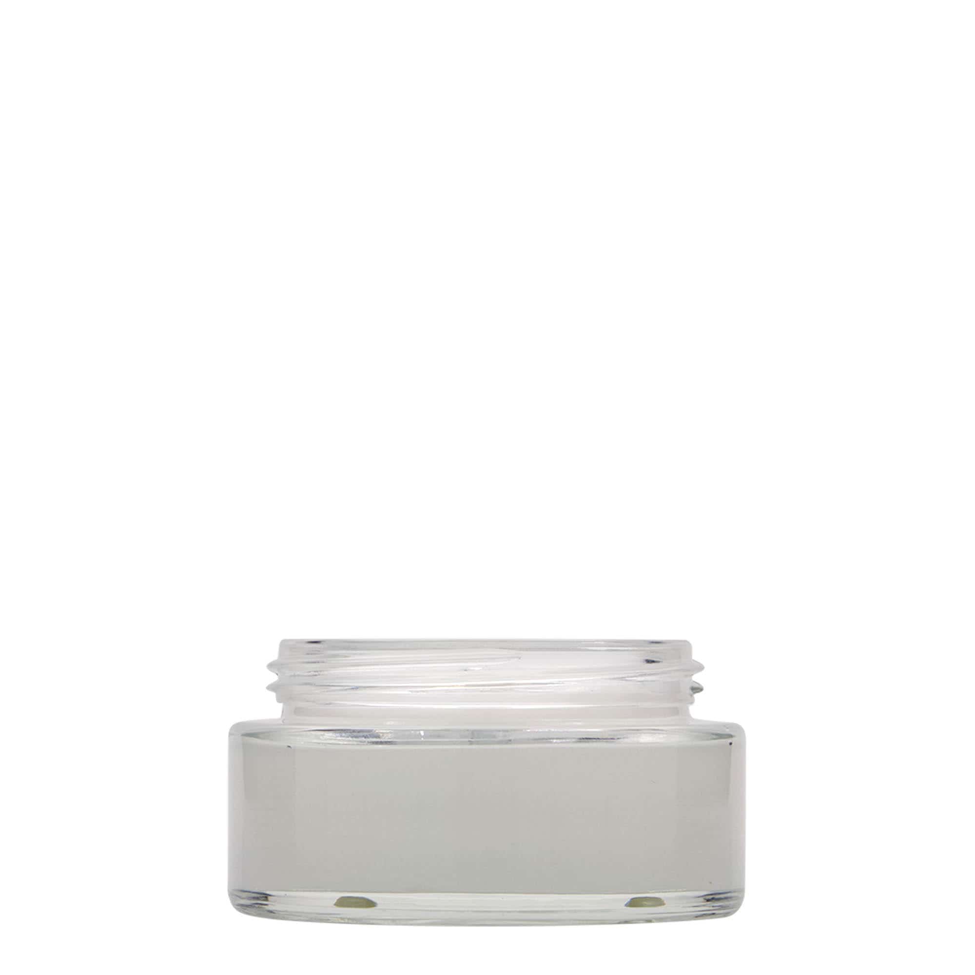 Pot de 100 ml « Clear Edition », verre, ouverture : bouchon à vis