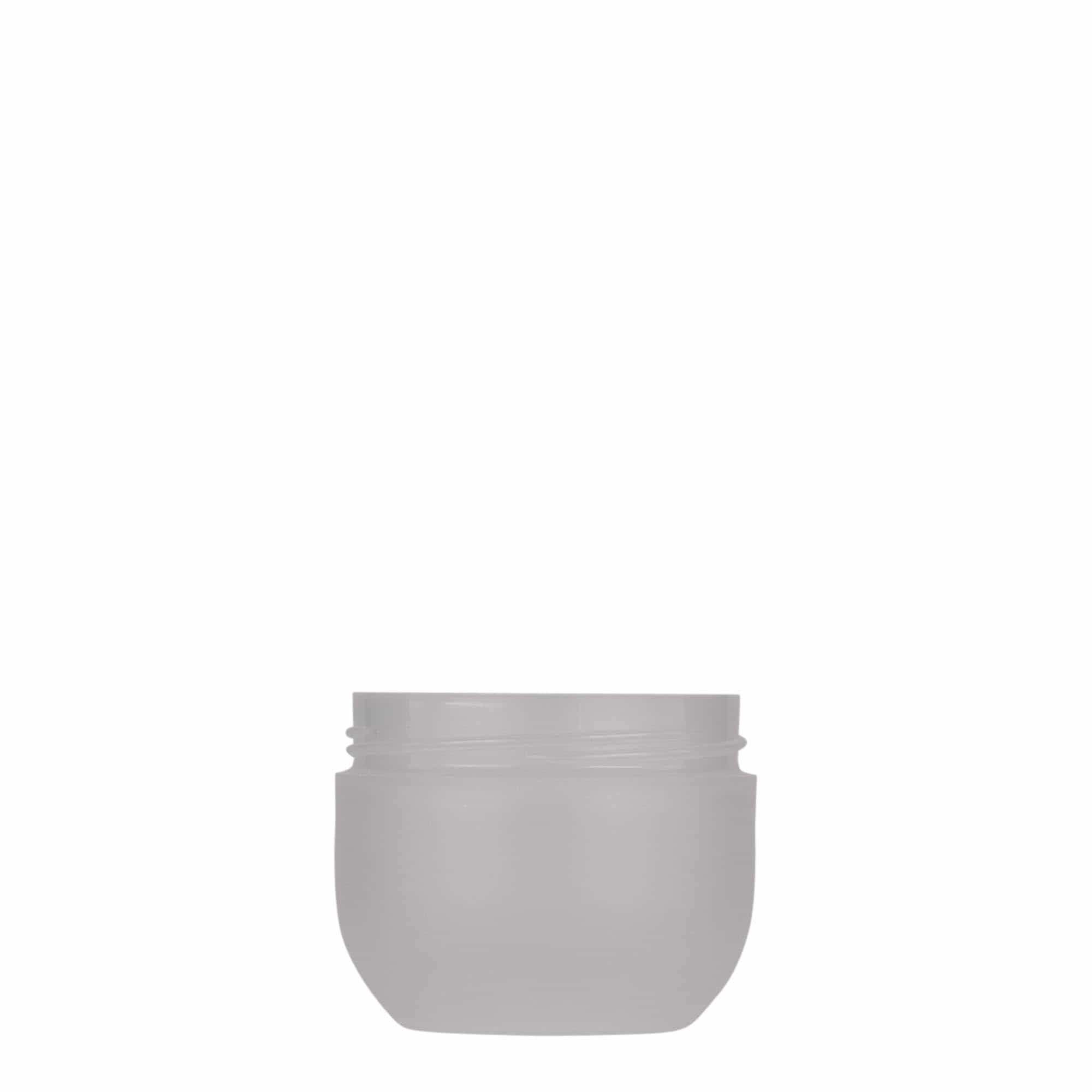 50 ml boîte en plastique 'Magic', PP, naturel, ouverture : bouchon à vis