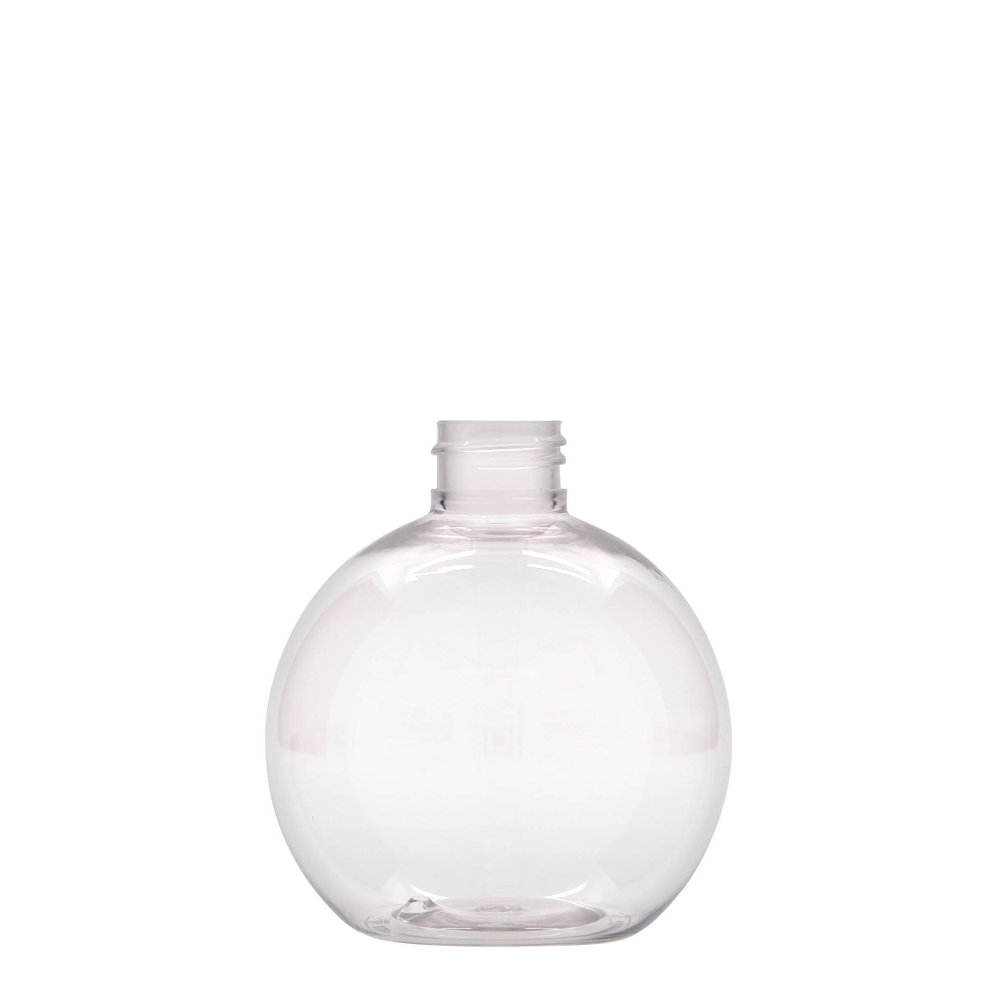 Bouteille PET 250 ml « Perry », ronde, plastique, goulot : 24/410 Bouteille PET 250 ml « Perry », ronde, plastique, goulot : 24/410