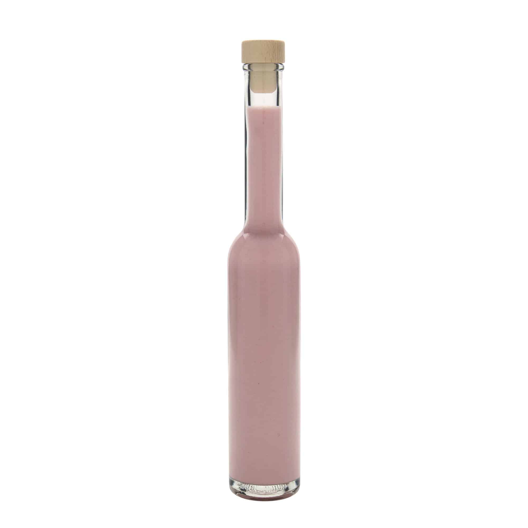 Flacon en verre 200 ml 'Platina', ouverture : bouchon en liège