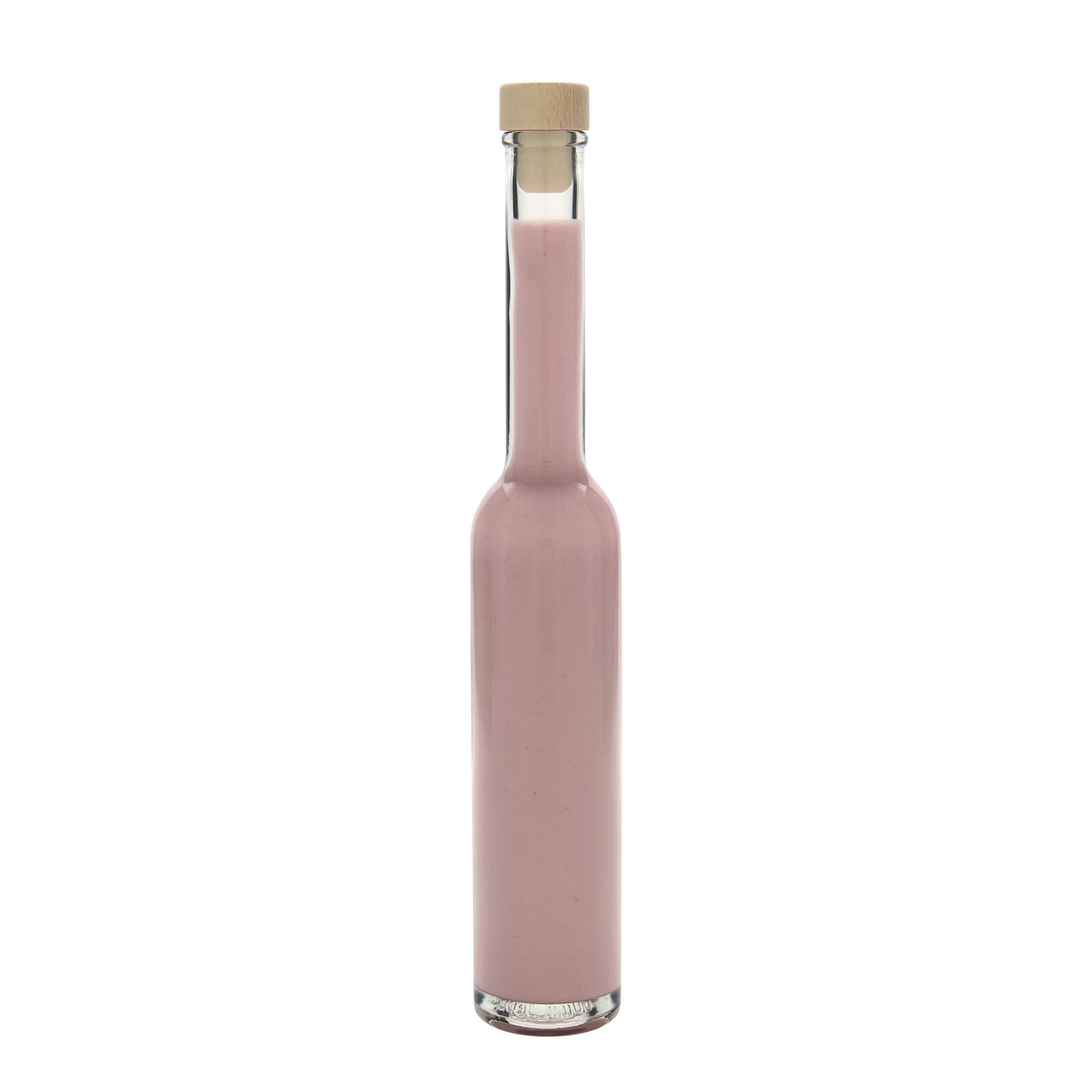 Flacon en verre 200 ml 'Platina', ouverture : bouchon en liège