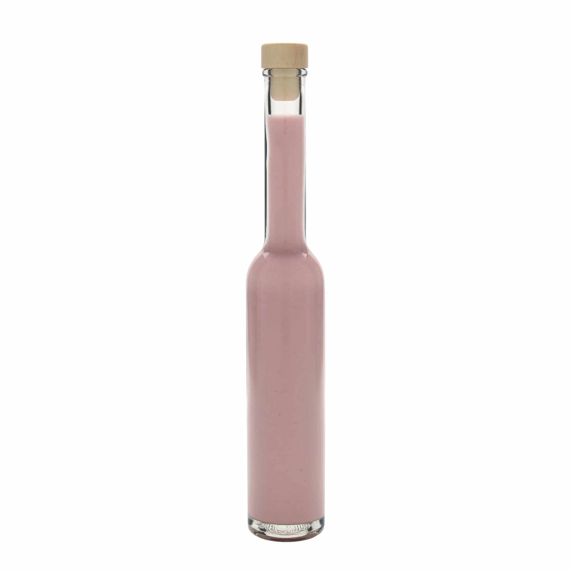 Flacon en verre 200 ml « Platina », ouverture : bouchon en liège