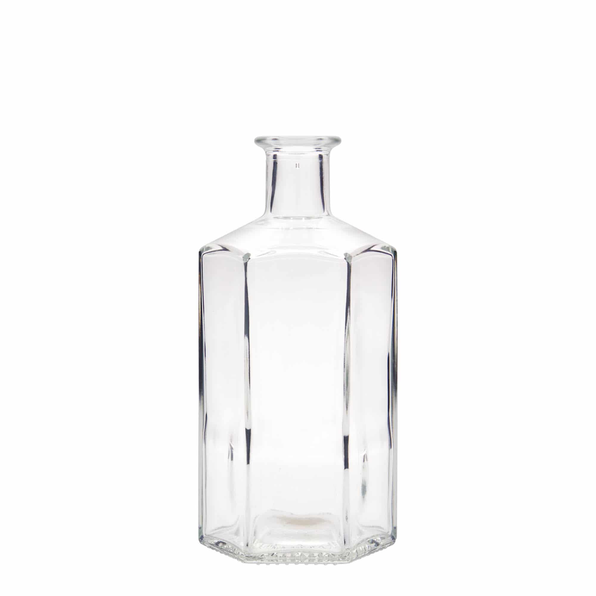 Bouteille en verre apothicaire 500 ml 'Jimmy', hexagonale, bouchage: bouchon Bouteille en verre apothicaire 500 ml 'Jimmy', hexagonale, bouchage: bouchon