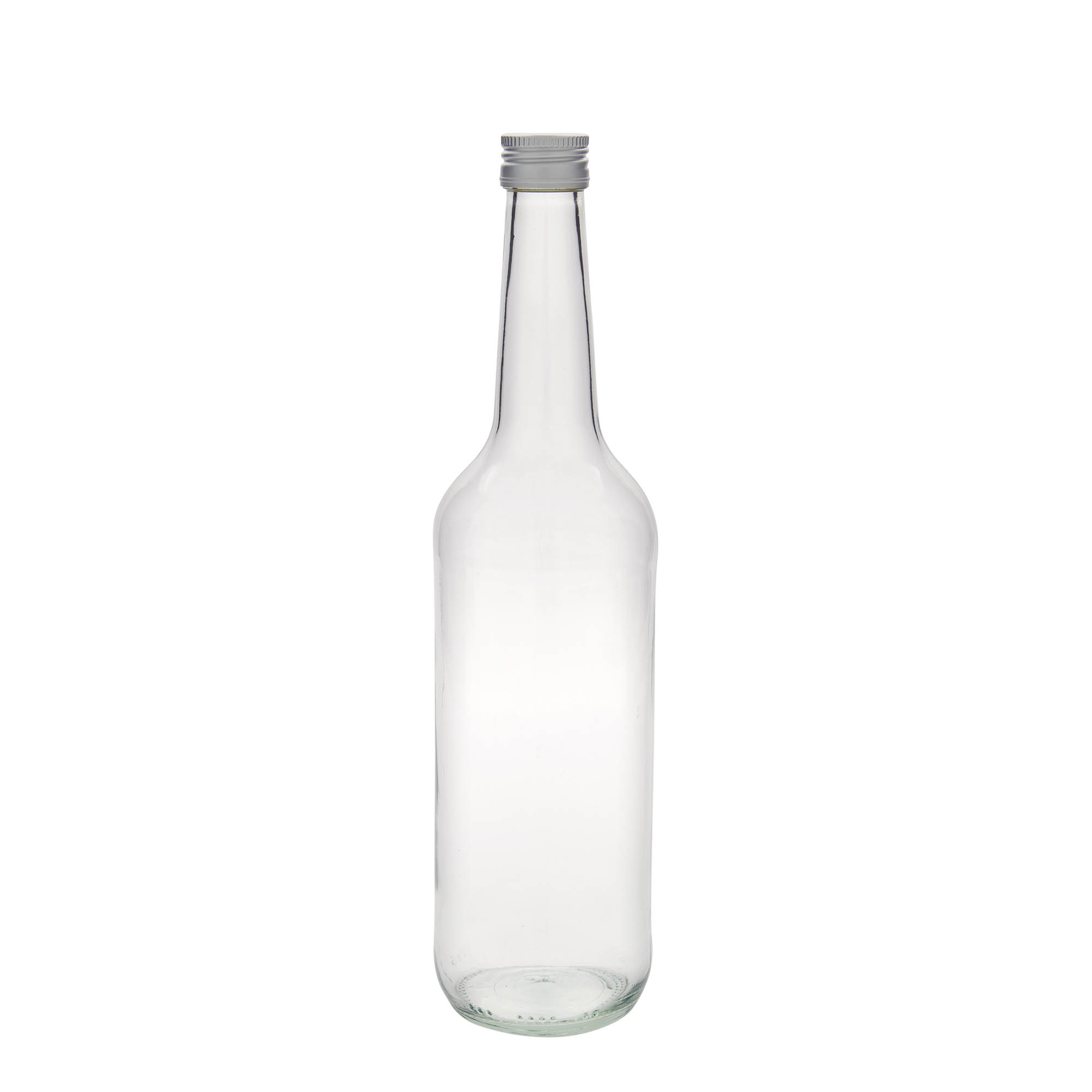 Bouteille en verre 700 ml à col droit, ouverture : PP 28 Bouteille en verre 700 ml à col droit, ouverture : PP 28