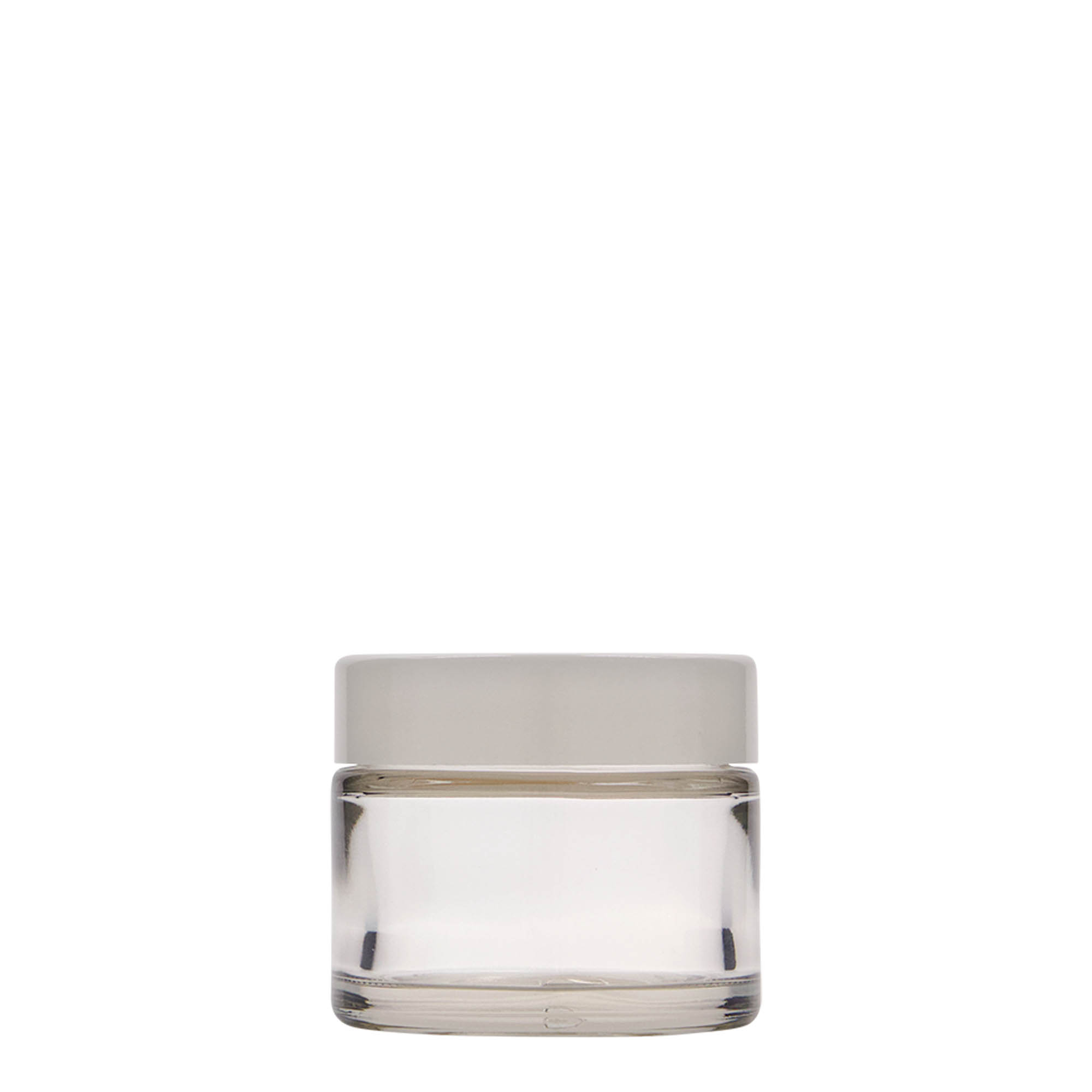 Pot de 50 ml « Beauty », verre, ouverture : bouchon à vis