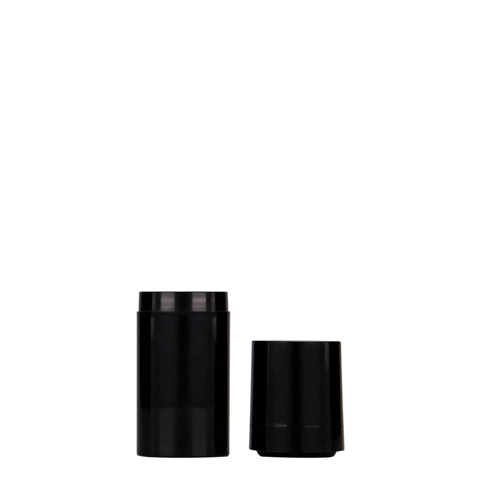 Flacon airless 15 ml 'Micro', plastique PP, noir