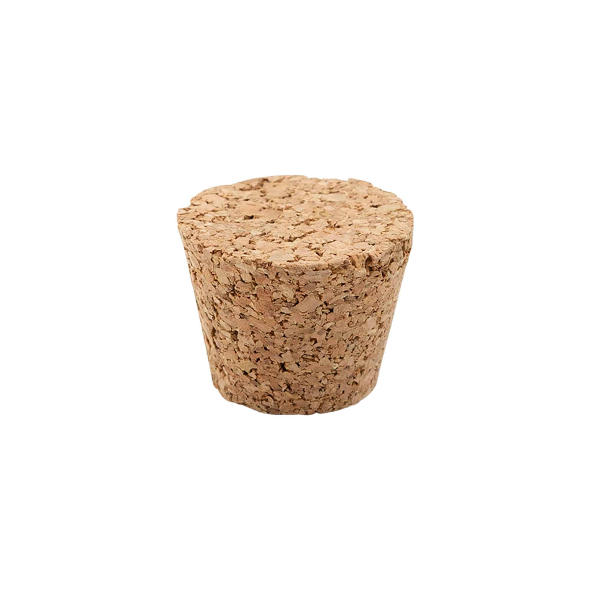 Bouchon pointu 25-35 x 27, bouchon pressé, beige, pour embouchure : liège