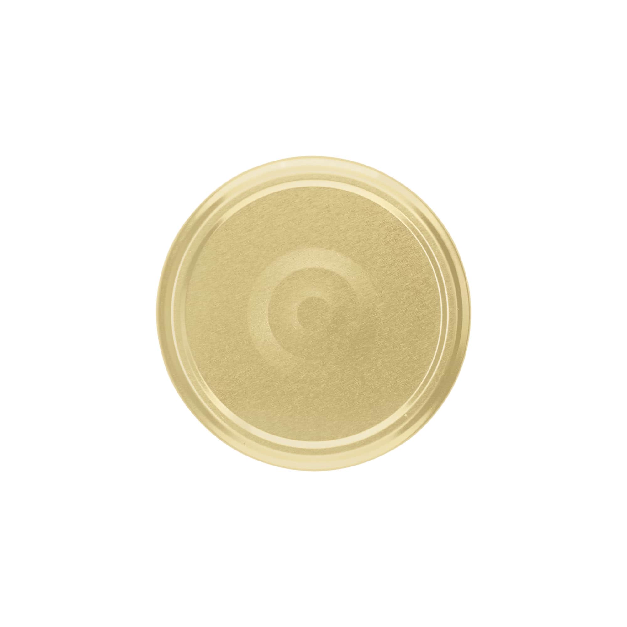 Bouchon à vis, tôle blanche, stérilisable, doré, pour ouverture : TO 82