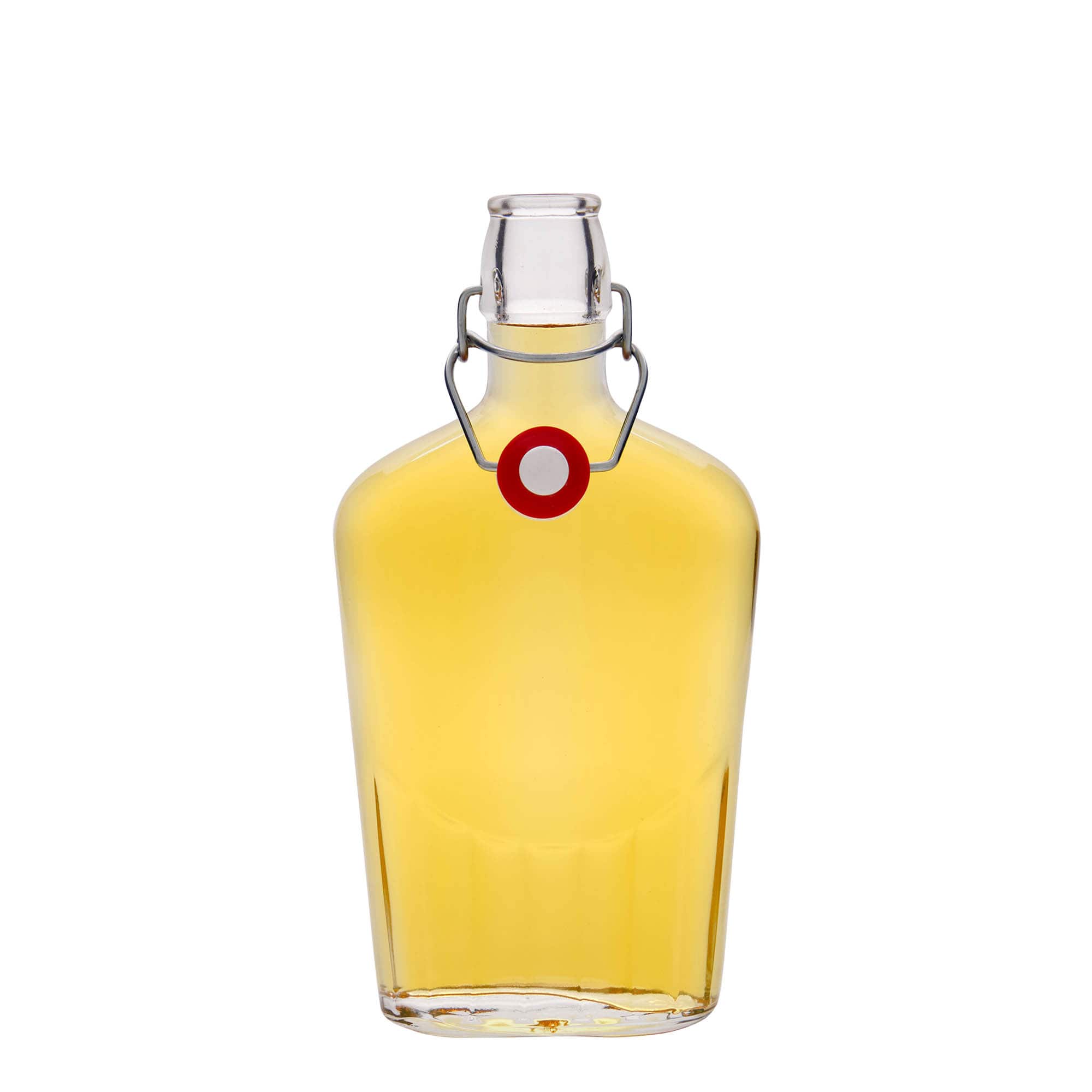Bouteille en verre 500 ml « Fiaschetta », ovale, ouverture : bouchon à levier