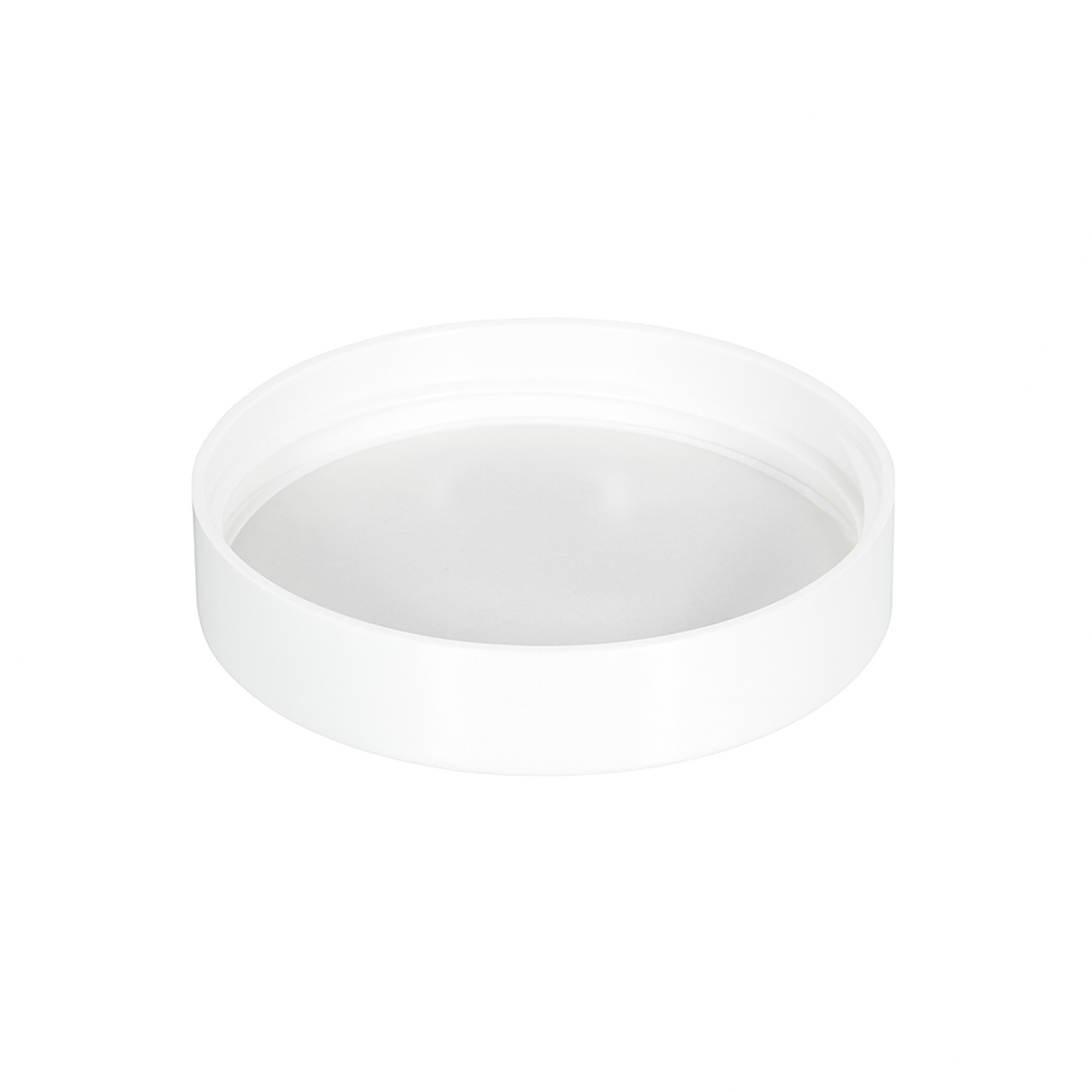 Bouchon à vis pour 120 ml 'Brown Line', plastique HPM, blanc