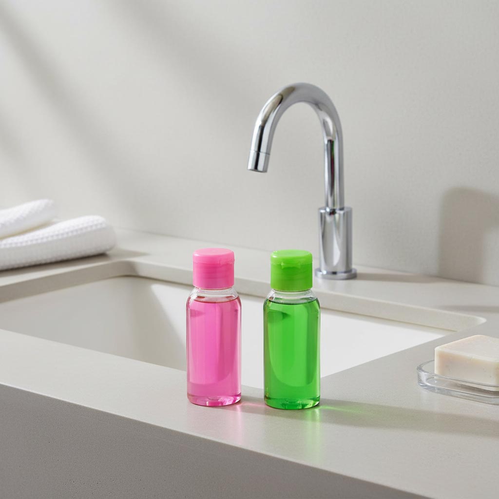 Bouchon à vis avec charnière à clapet, plastique PP, blanc, pour ouverture : 24/410