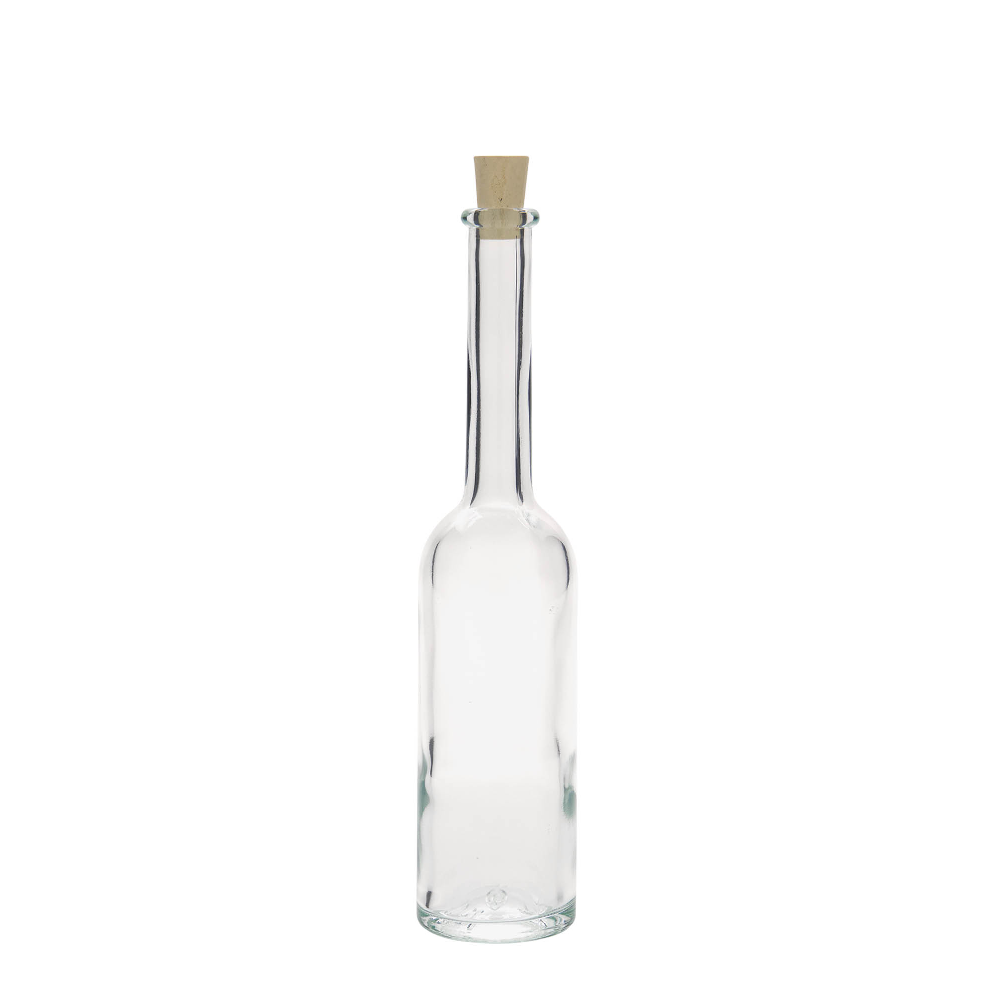 Flacon en verre de 100 ml « Opera », ouverture : bouchon en liège Flacon en verre de 100 ml « Opera », ouverture : bouchon en liège