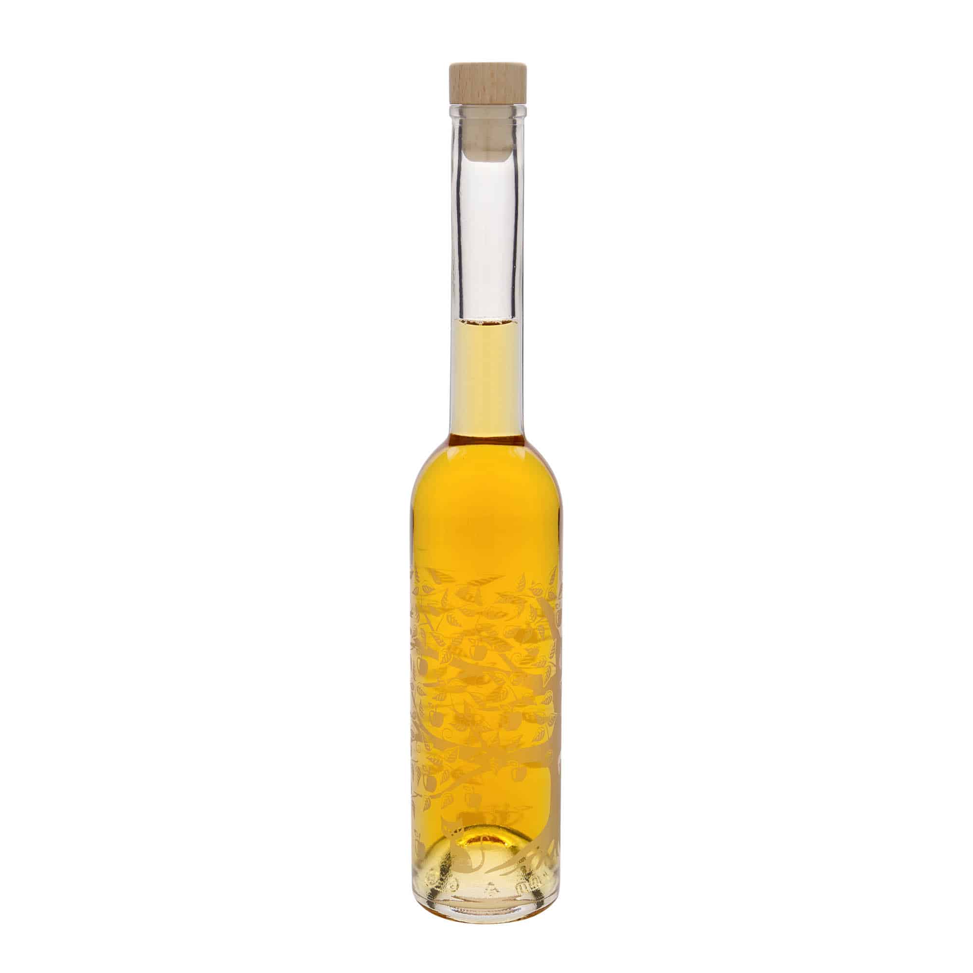 Bouteille en verre 350 ml 'Opera', motif : pommier, bouchage: bouchon