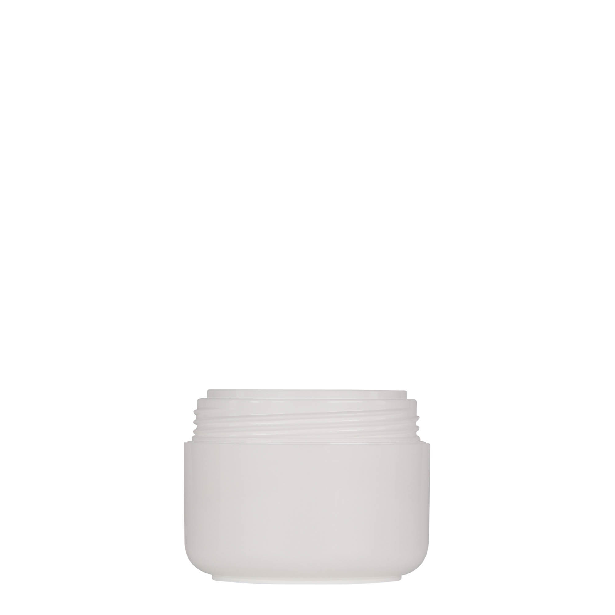 50 ml boîte en plastique 'Bianca', PP, blanc, ouverture : bouchon à vis 50 ml boîte en plastique 'Bianca', PP, blanc, ouverture : bouchon à vis