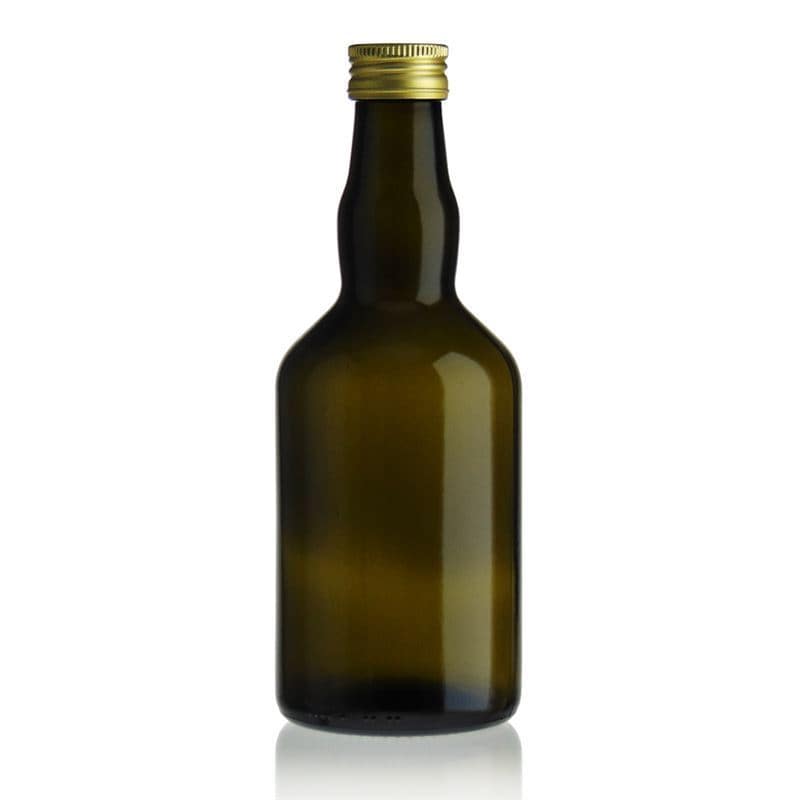 Bouteille en verre 500 ml 'Olona', vert antique, col : PP 31,5