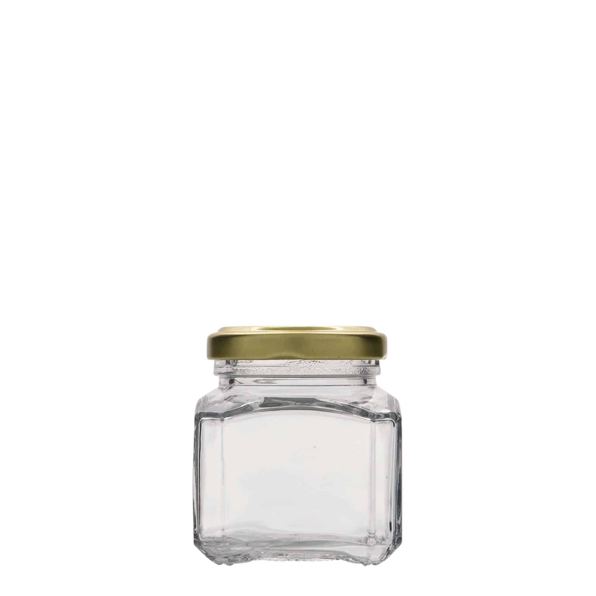 106 ml pot carré 'Milan', ouverture : Twist-Off (TO 48)