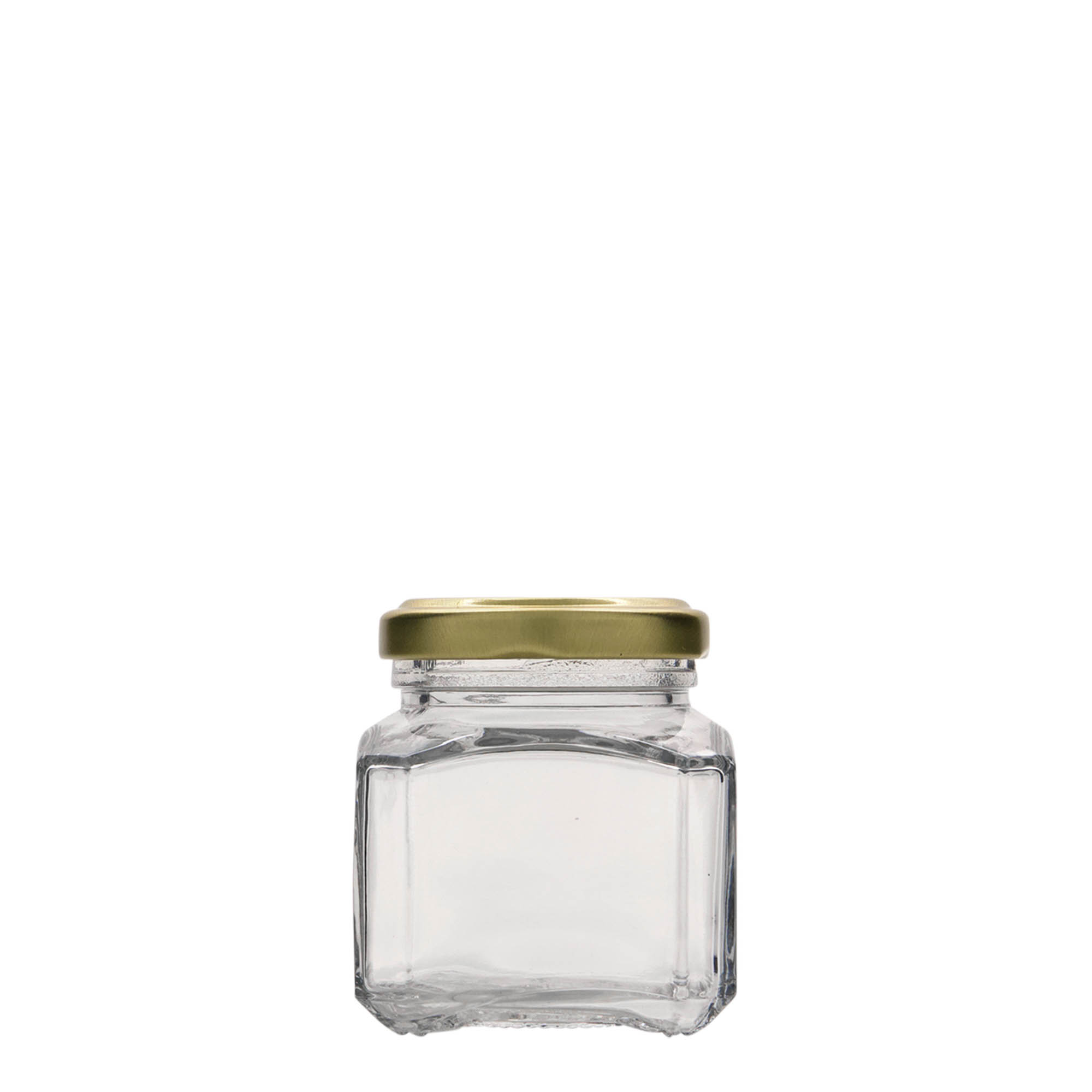 106 ml pot carré 'Milan', ouverture : Twist-Off (TO 48)