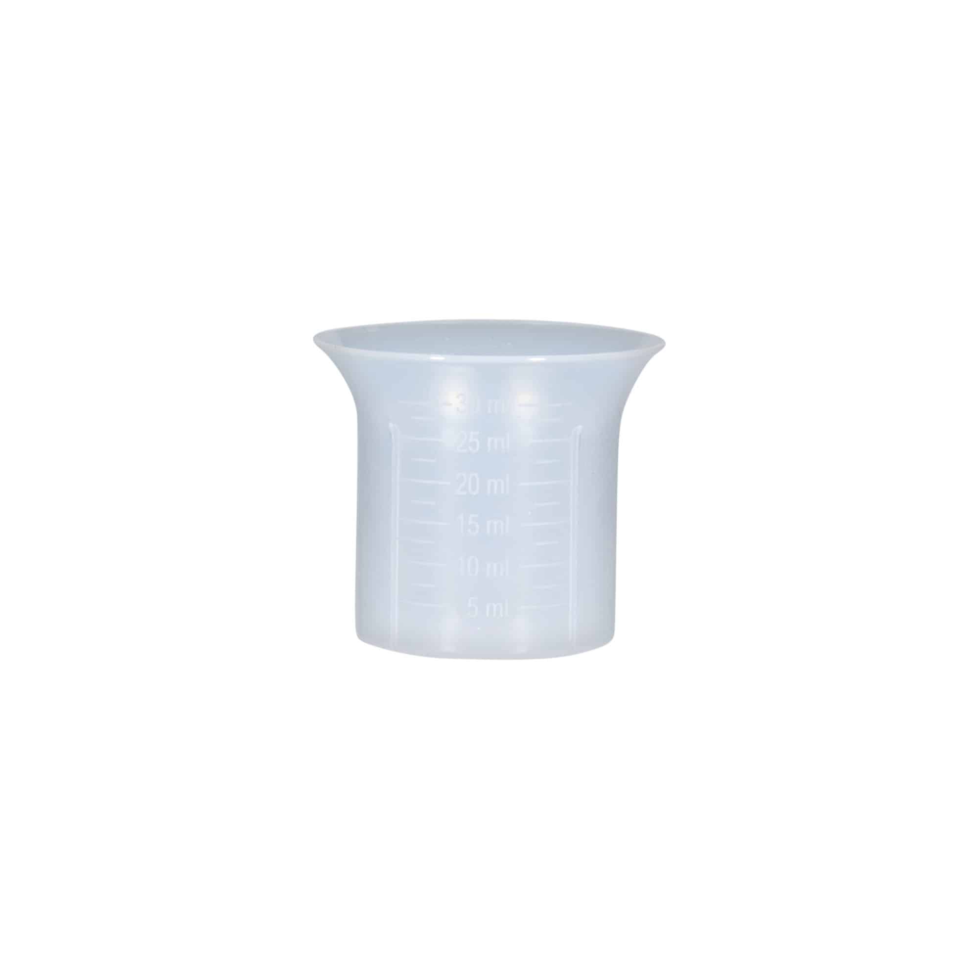 Gobelet doseur 5-30 ml, plastique PP