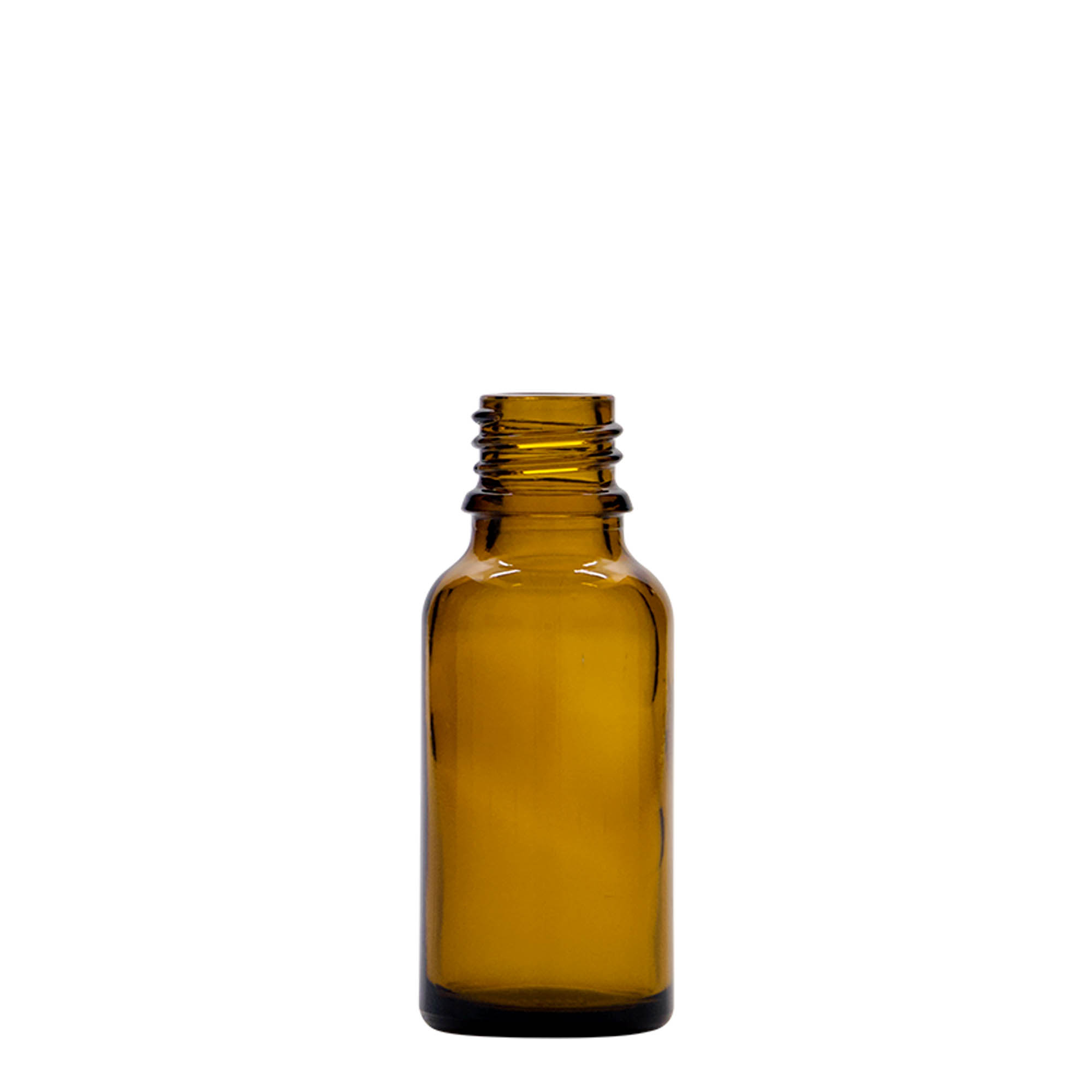 Flacon compte-gouttes 20 ml Médical, verre, brun, embouchure : DIN 18