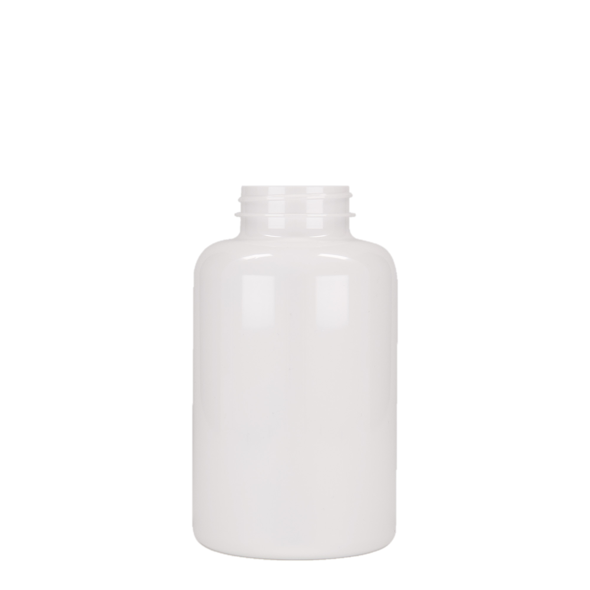 500 ml flacon PET, plastique, blanc, ouverture : 45/400