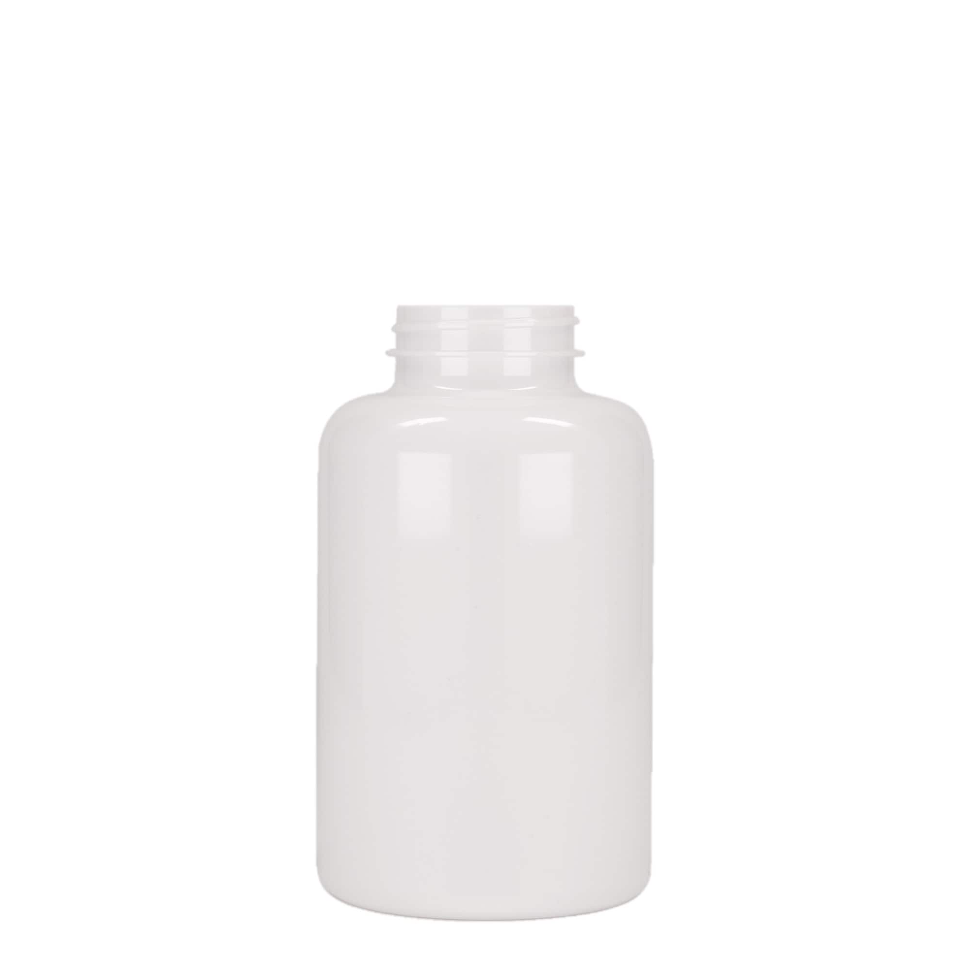 500 ml flacon PET, plastique, blanc, ouverture : 45/400