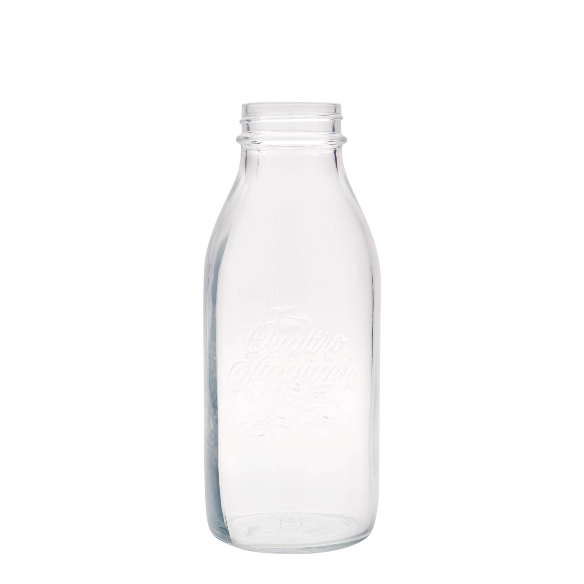 Bouteille en verre 1.000 ml 'Quattro Stagioni', ouverture : bouchon à vis Bouteille en verre 1.000 ml 'Quattro Stagioni', ouverture : bouchon à vis