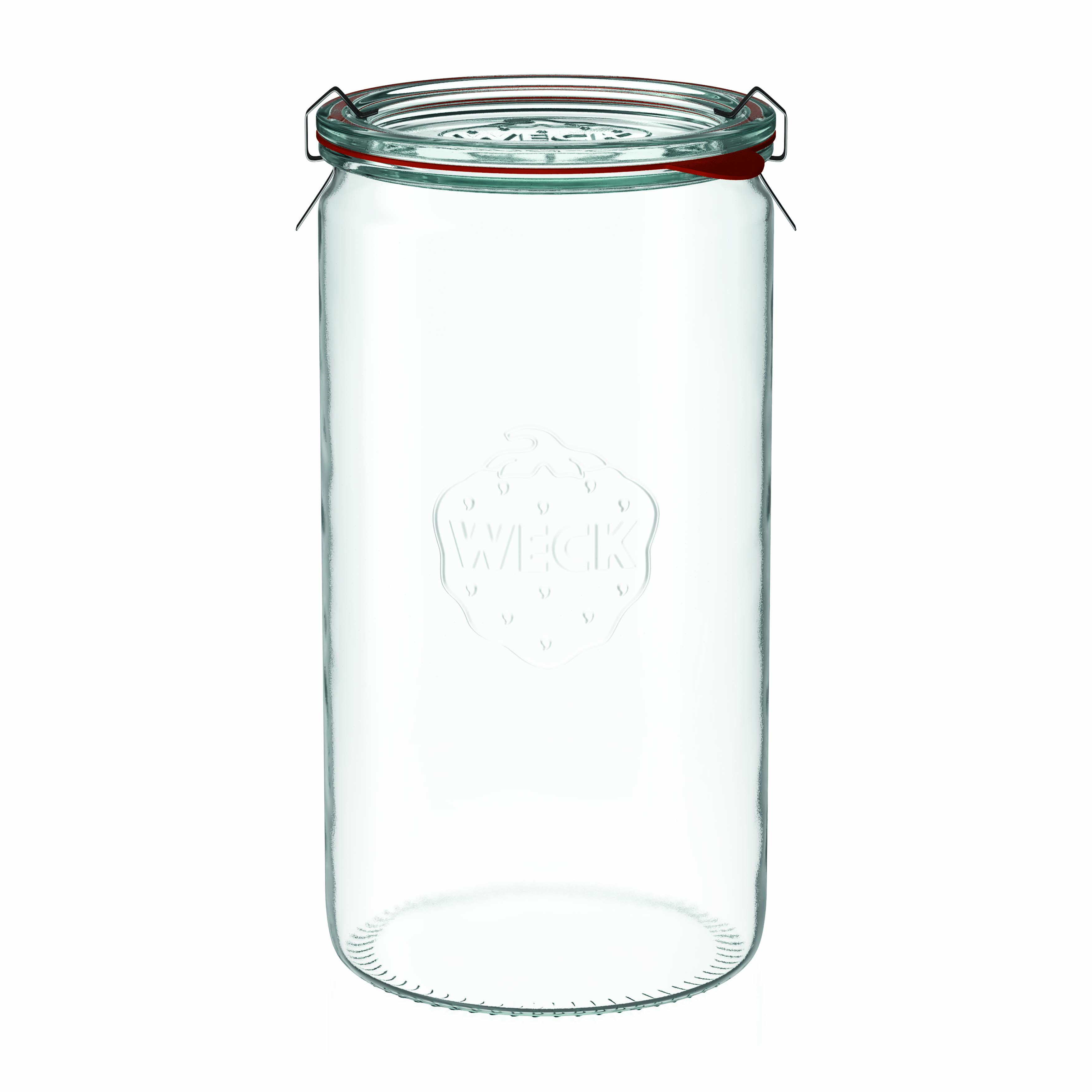 1,575 ml verre cylindrique WECK, ouverture : bord rond