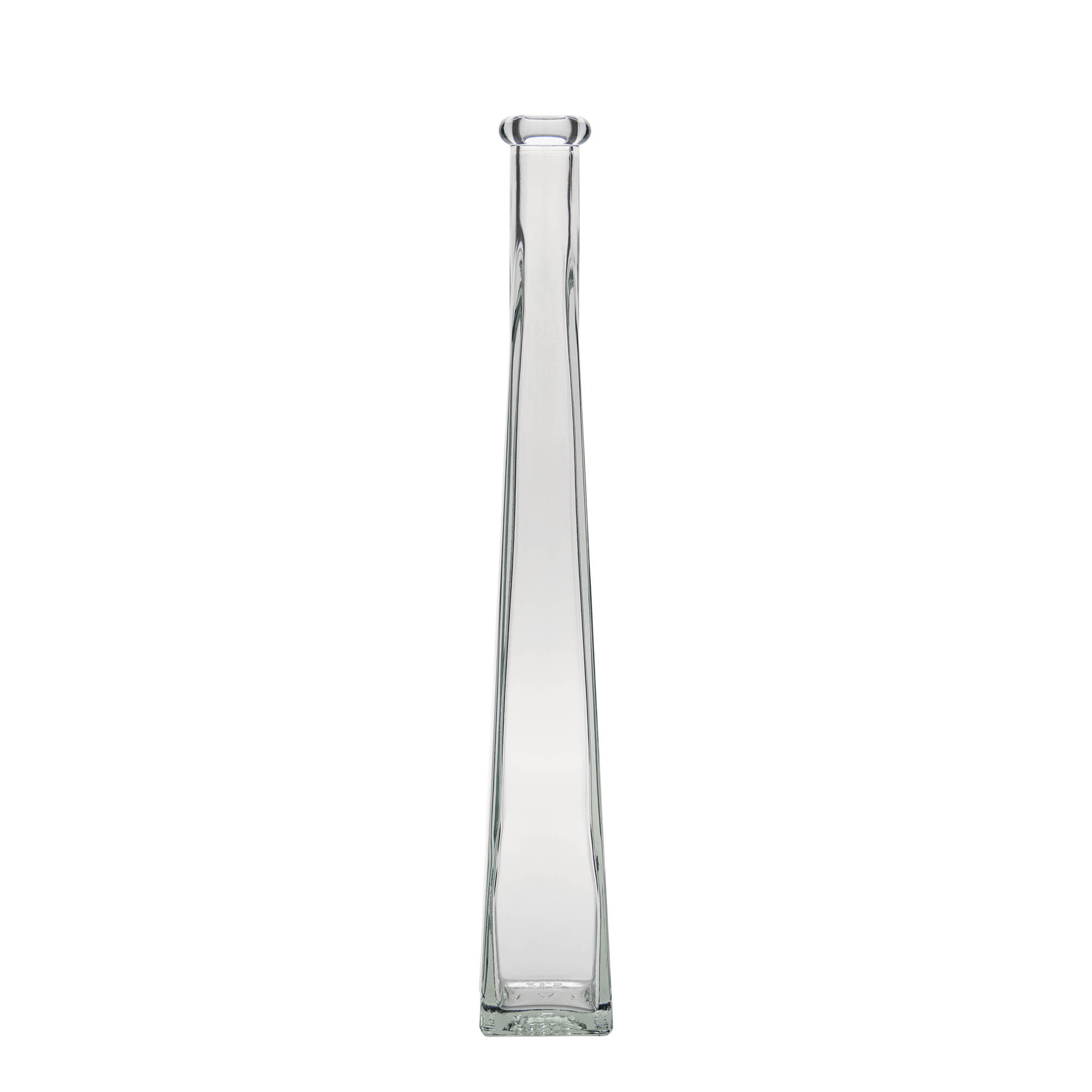 Bouteille en verre 200 ml 'Dama Quadrato', carrée, ouverture : bouchon en liège Bouteille en verre 200 ml 'Dama Quadrato', carrée, ouverture : bouchon en liège