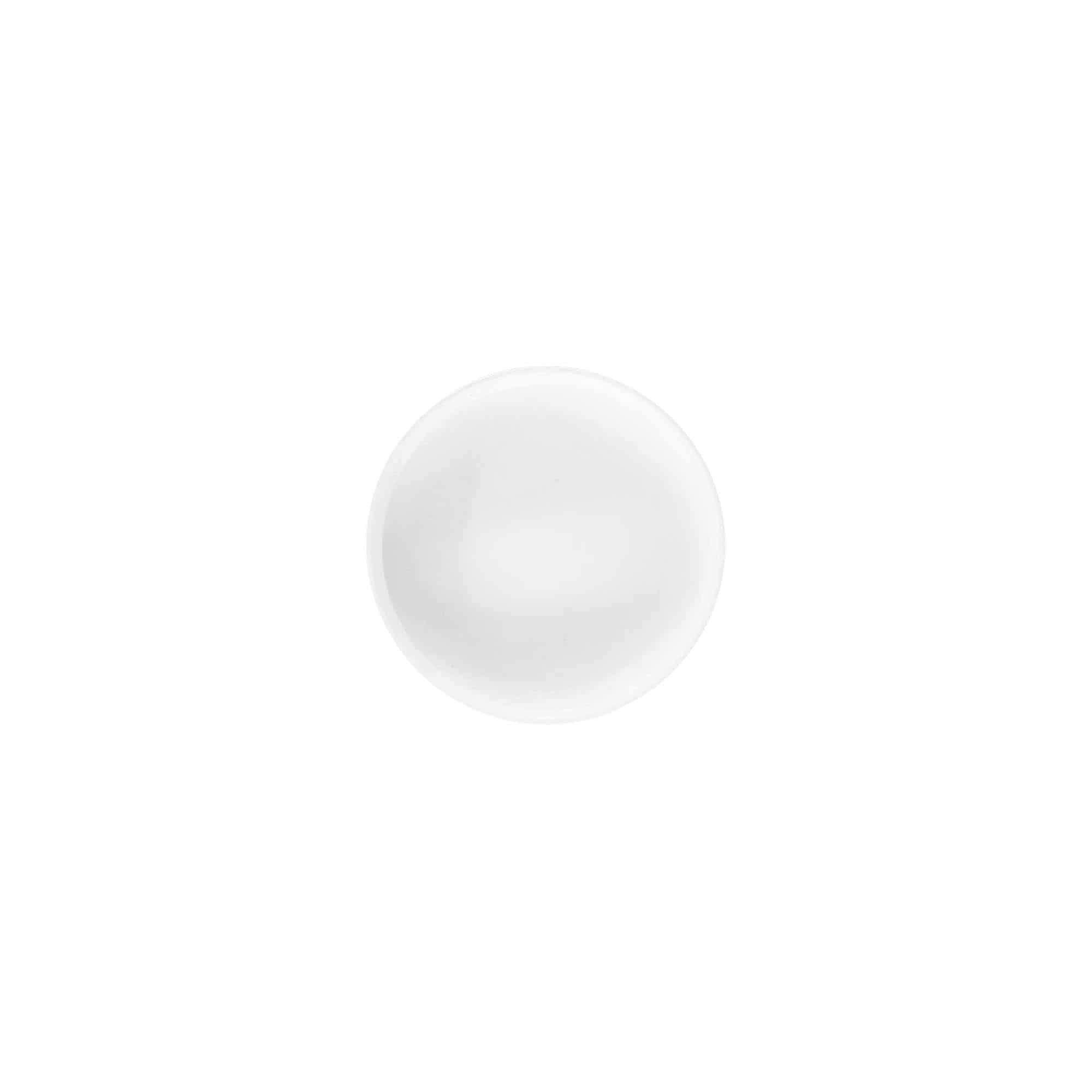 Bougage à vis 'White Line' 6 ml, plastique PP, blanc