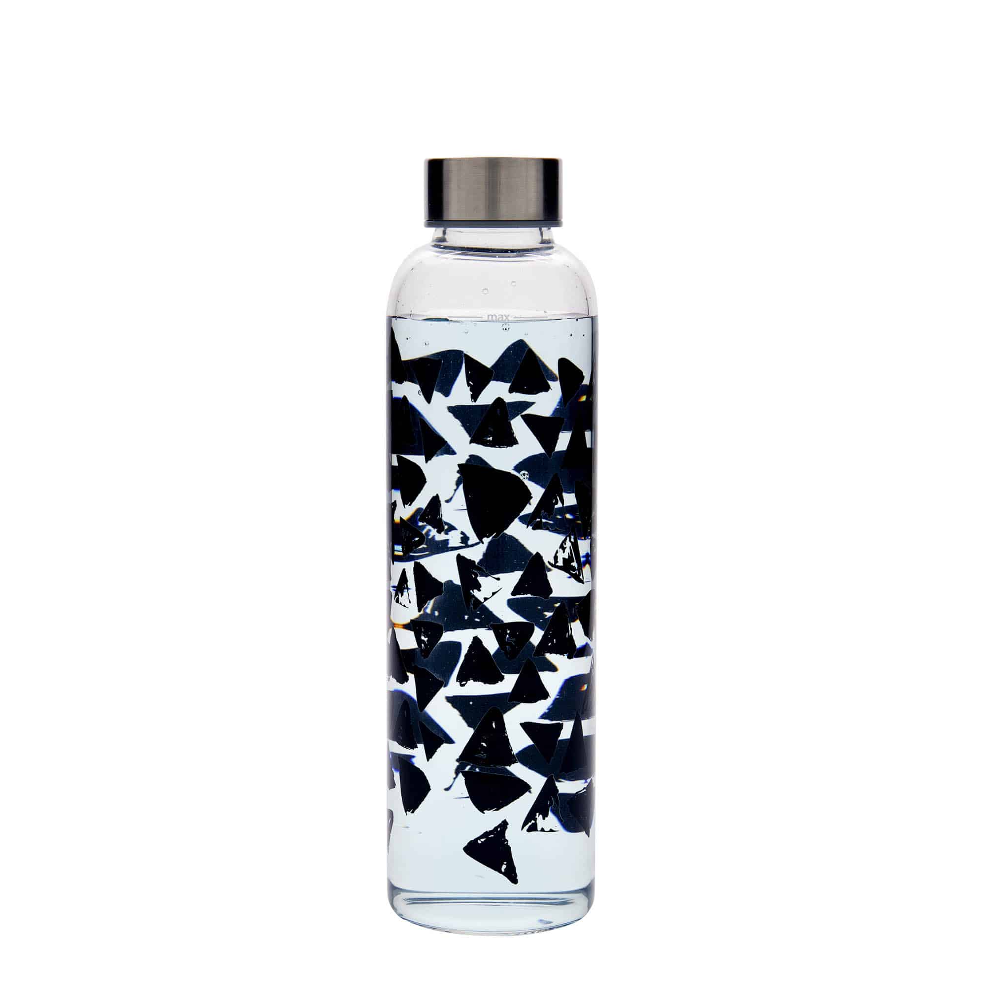 Bouteille d'eau  500 ml « Perseus - Triangles Noirs », ouverture : bouchon à vis