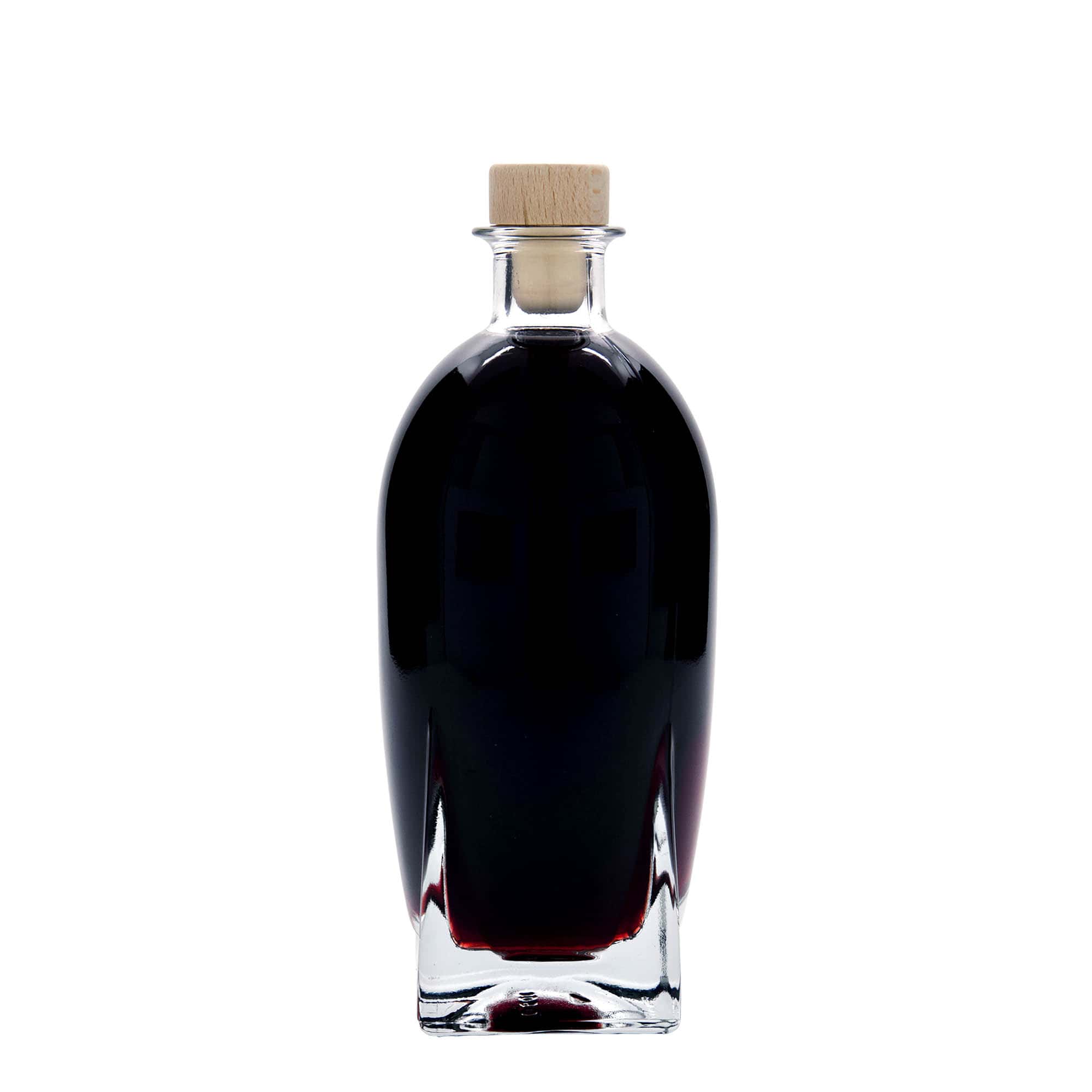 Bouteille en verre 500 ml 'Zino', carrée, bouchage: bouchon