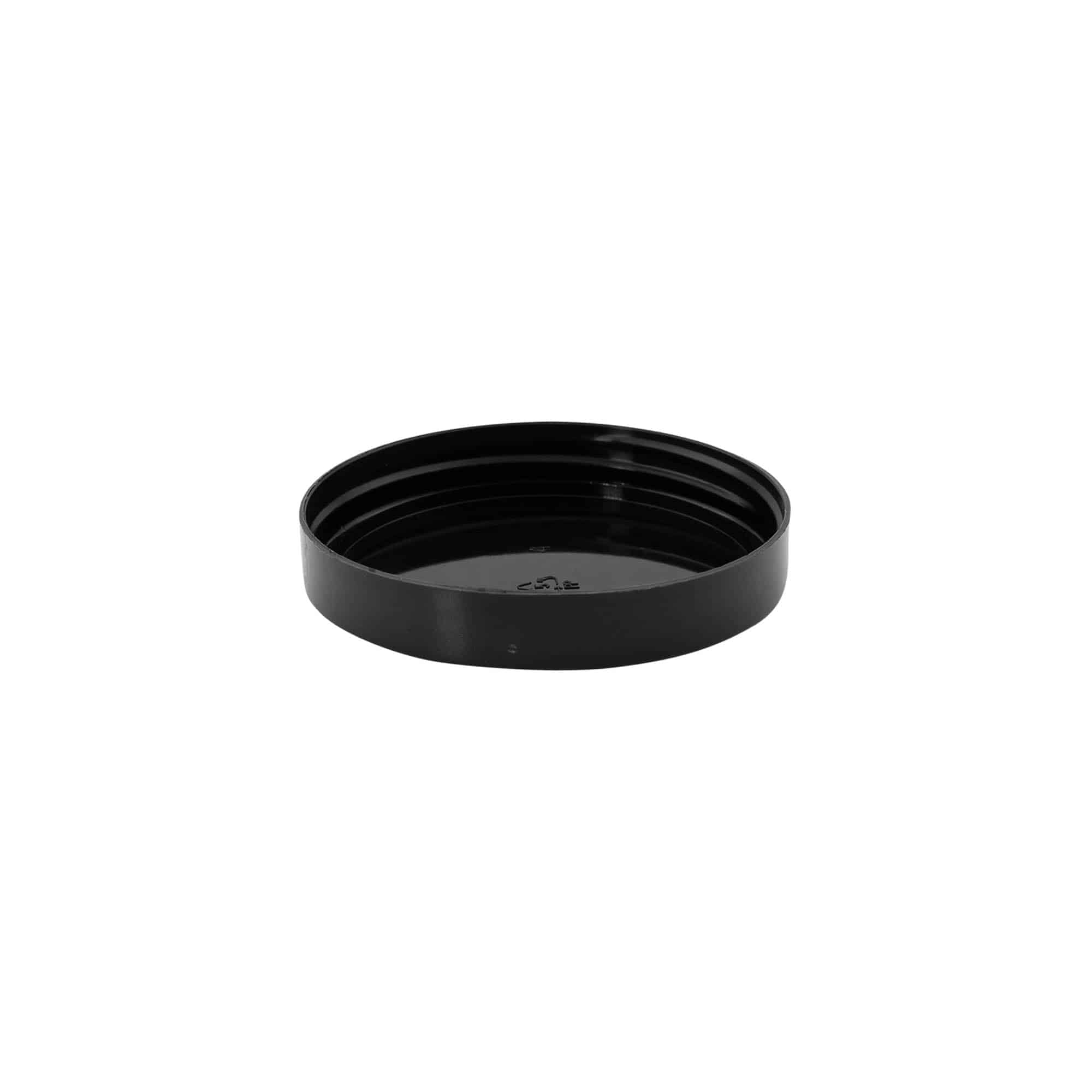 Bouchon à vis, plastique PP, noir, pour ouverture : 70/400