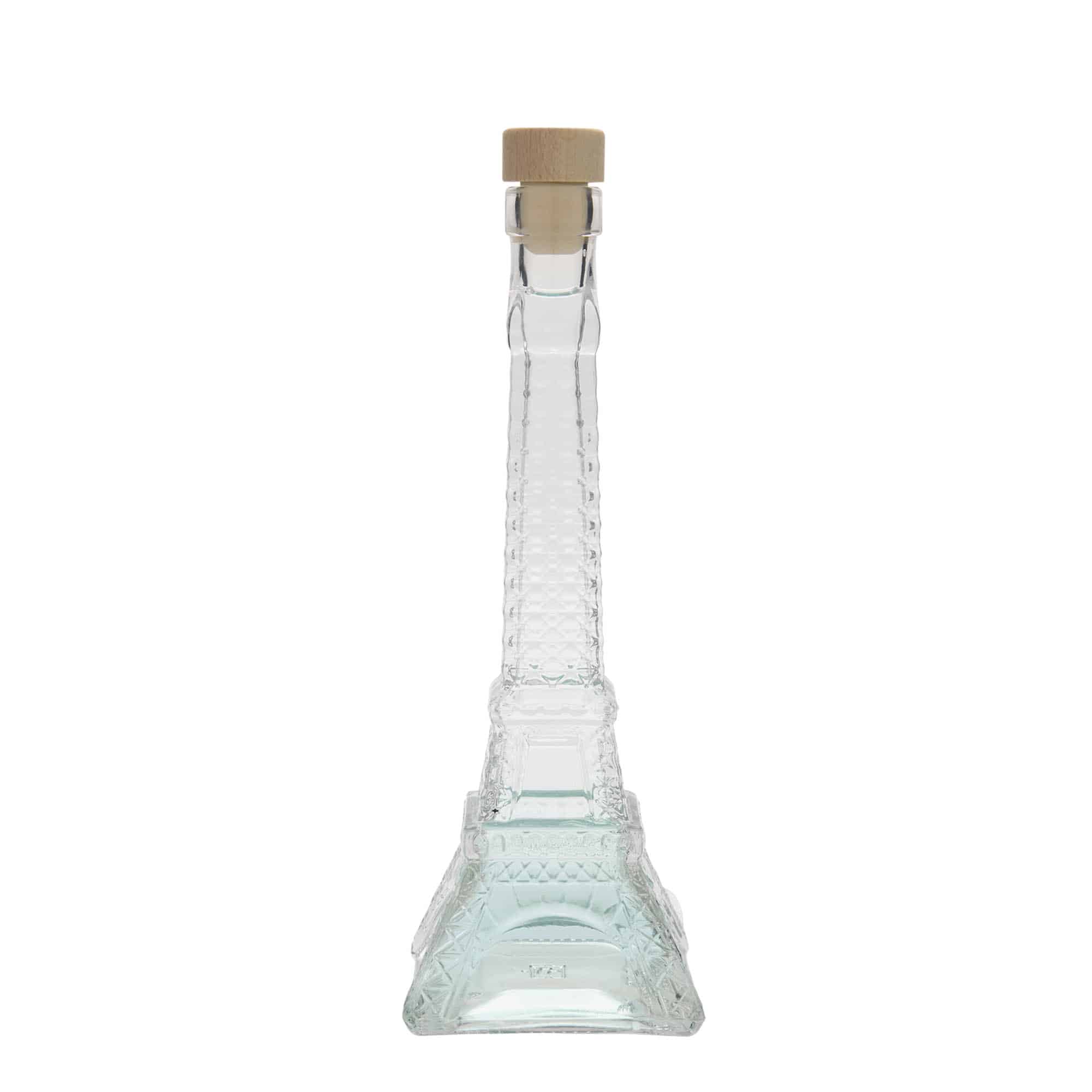 Flacon en verre 200 ml « Tour Eiffel », ouverture : bouchon en liège
